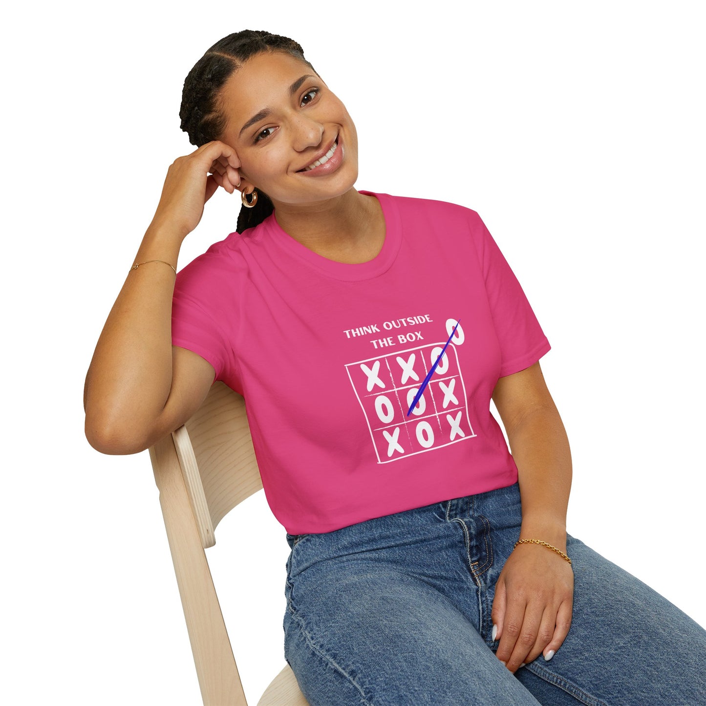 Think Outside the Box Unisex T-Shirt - Creative & Motivational Graphic Tee