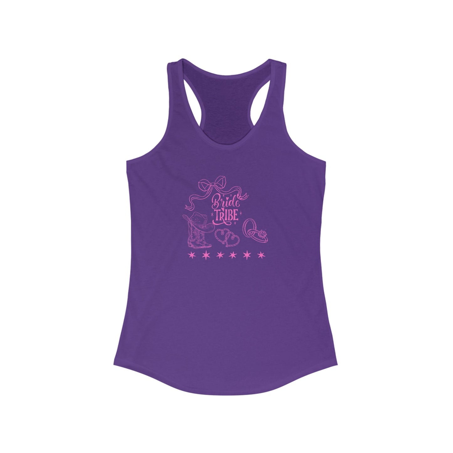 Bridal Party Racerback Tank, Bride Tribe Tank Top, Wedding Party Apparel, Bachelorette Gift, Summer Fitness Top
