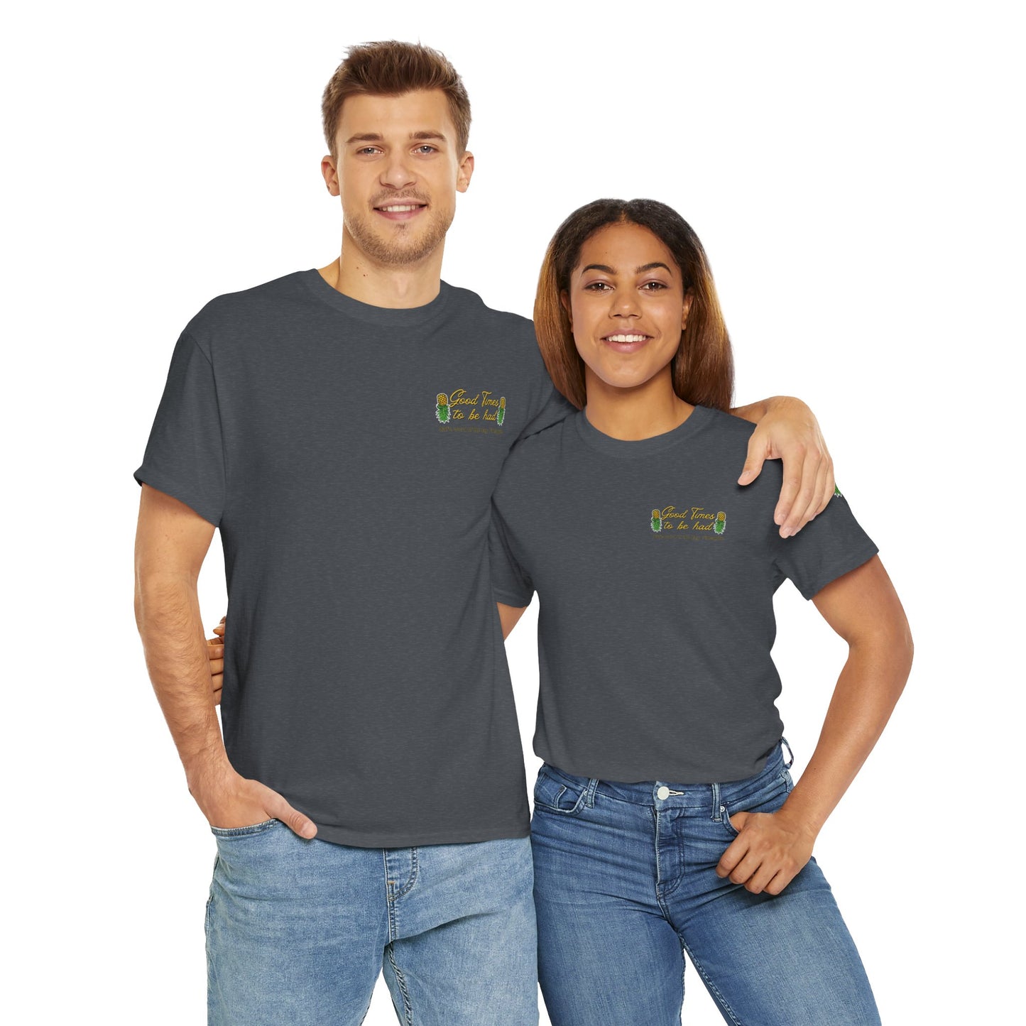 Pineapple Graphic Unisex Heavy Cotton Tee - "Good Times to be Had" & "Get Your Freak On"