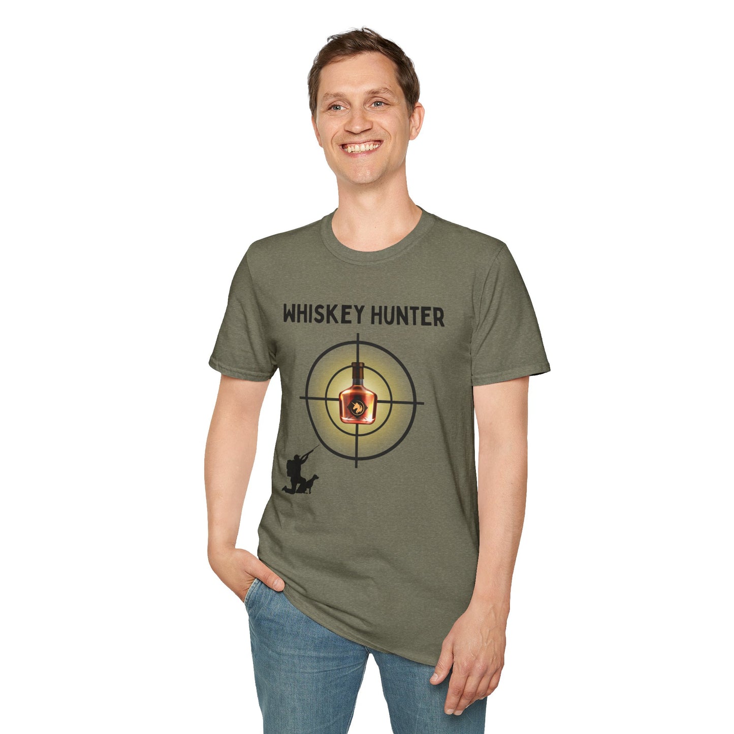 Whiskey Hunter Unisex Softstyle T-Shirt - For Hunting Enthusiasts