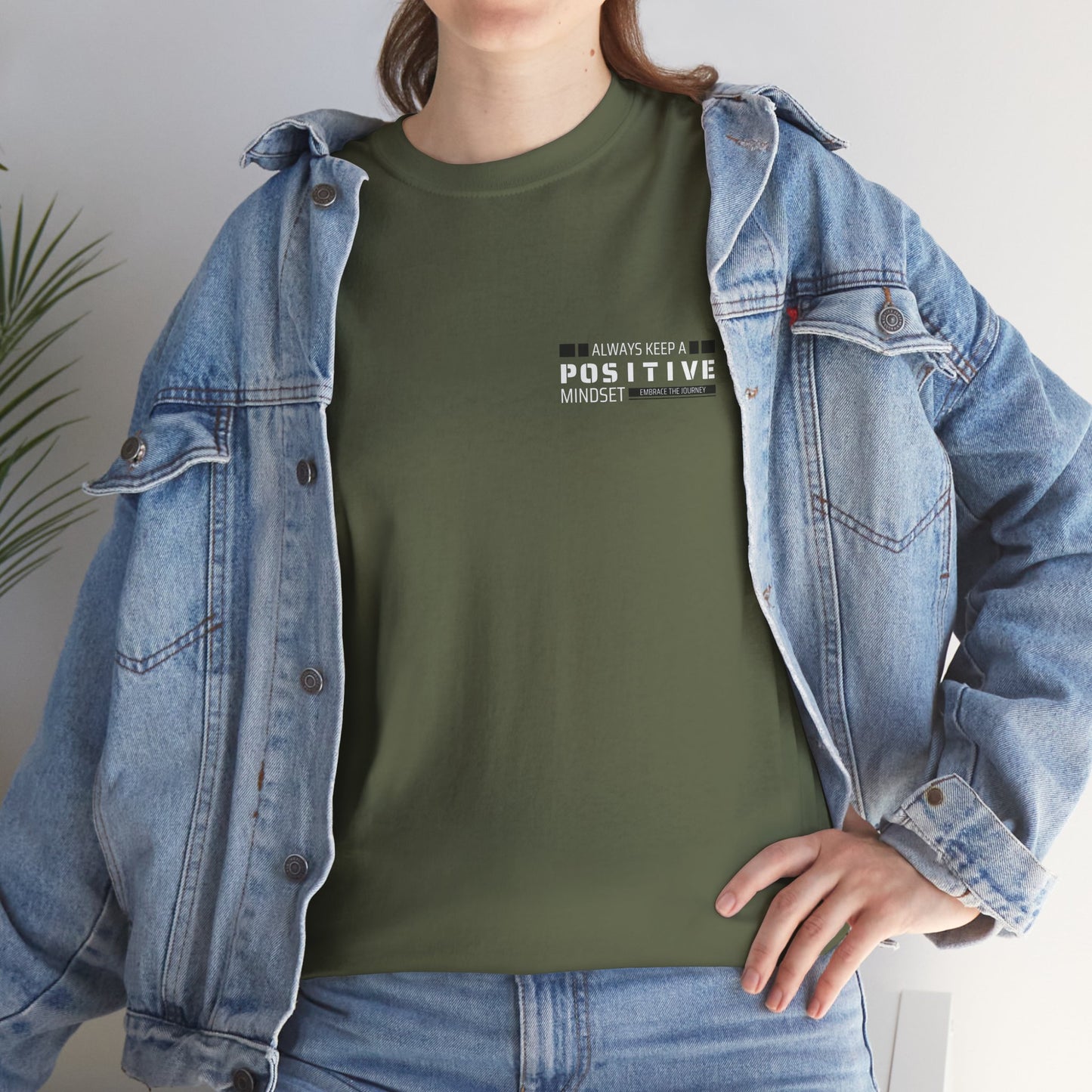 Positive Mindset Unisex Heavy Cotton Tee - Inspiring Daily Wear