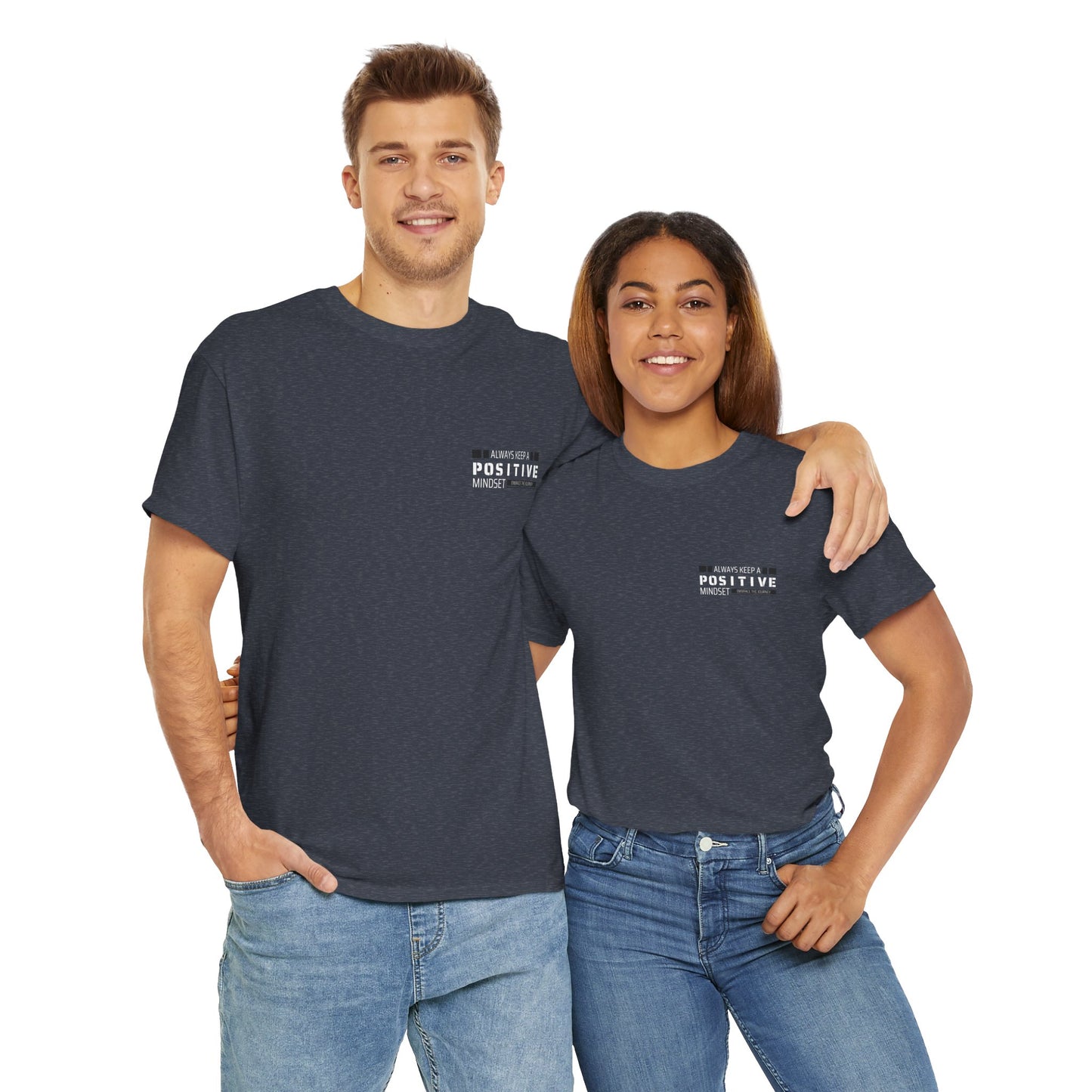 Positive Mindset Unisex Heavy Cotton Tee - Inspiring Daily Wear
