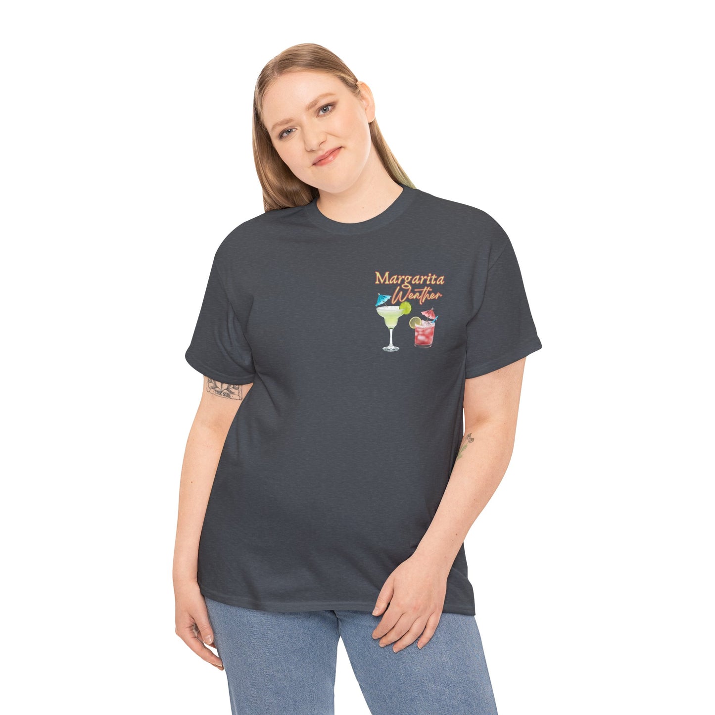 Margarita Vibe Unisex Heavy Cotton Tee, Perfect for Summer Gatherings, Beach Days, Birthday Celebrations, Drink Lovers, Casual Wear