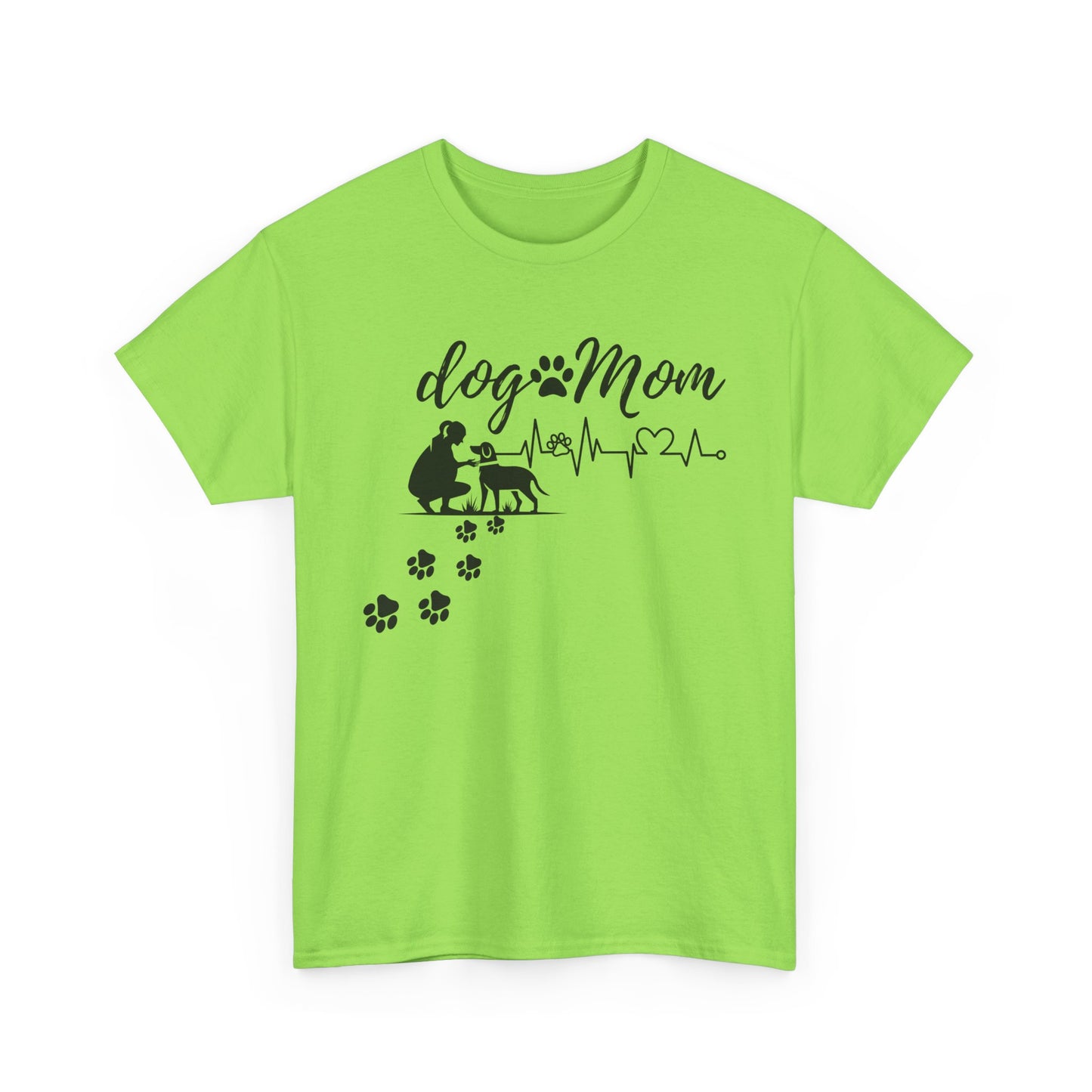 Cute Dog Mom Unisex Heavy Cotton Tee - Perfect Gift for Dog Lovers