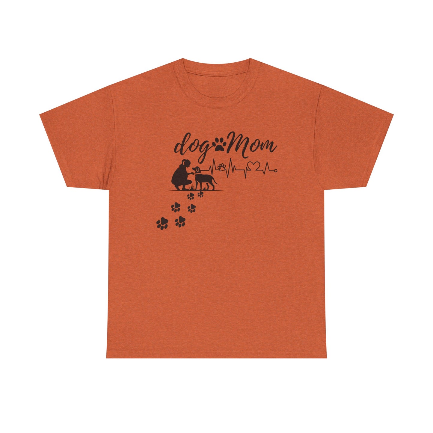 Cute Dog Mom Unisex Heavy Cotton Tee - Perfect Gift for Dog Lovers