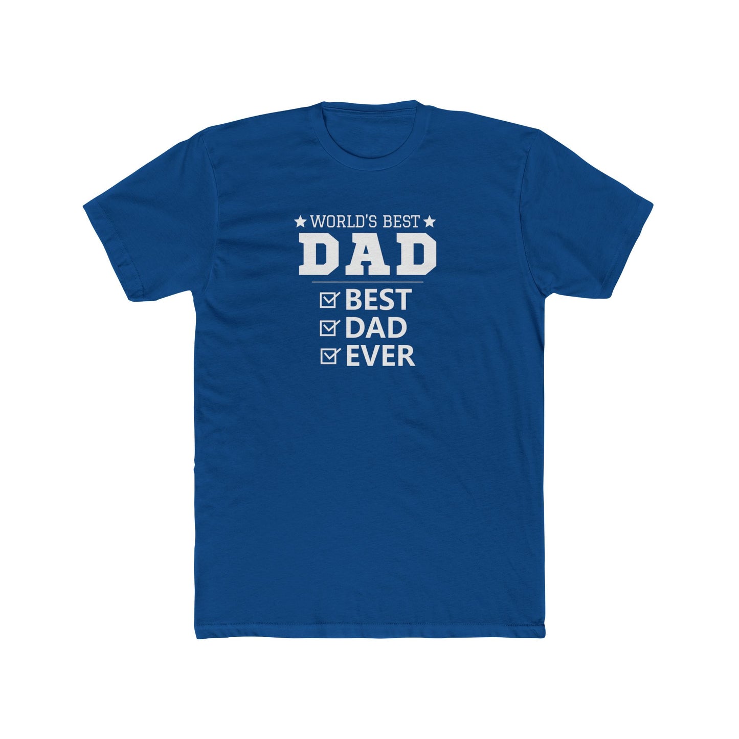 World's Best Dad Unisex Cotton Crew Tee – Perfect Father's Day Gift