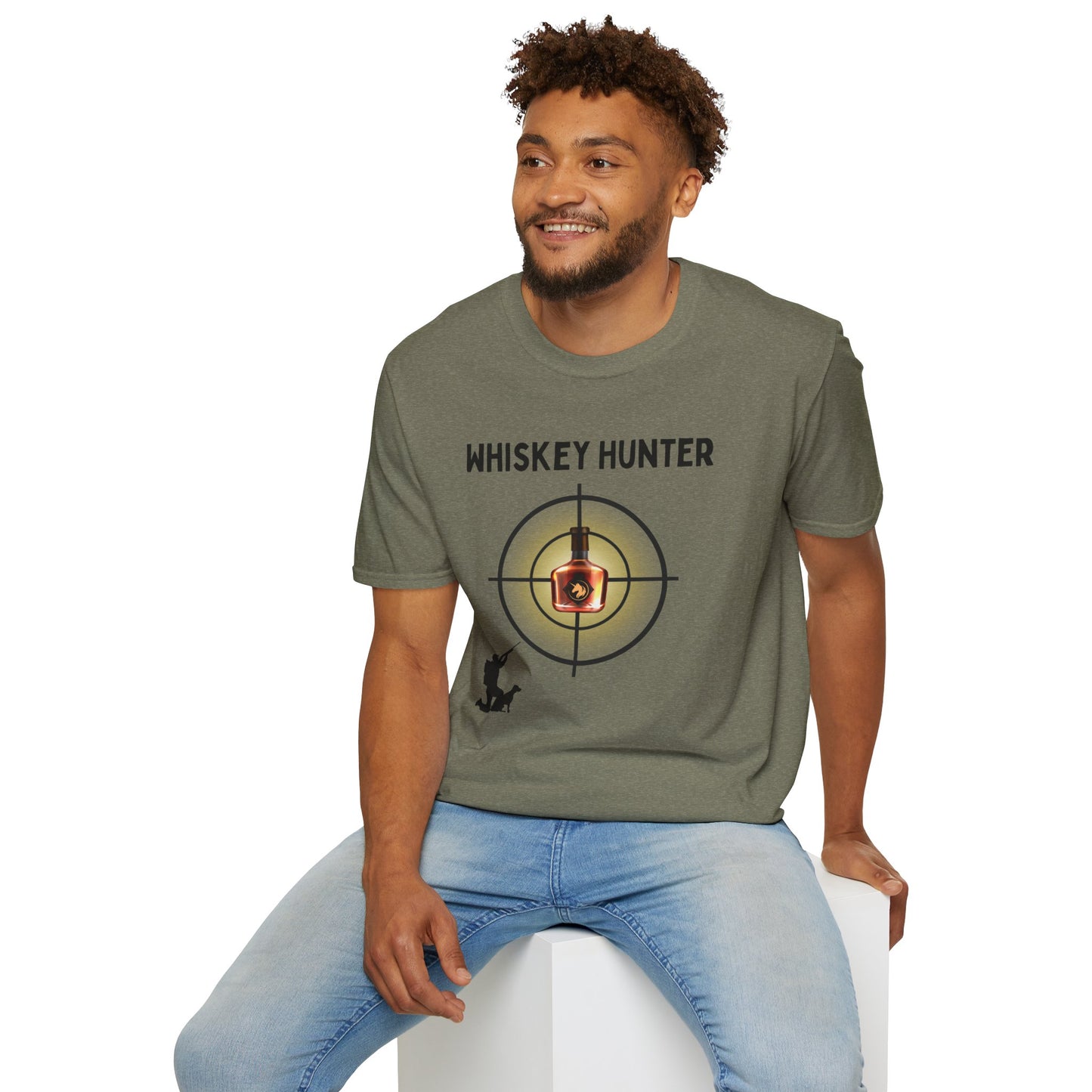 Whiskey Hunter Unisex Softstyle T-Shirt - For Hunting Enthusiasts