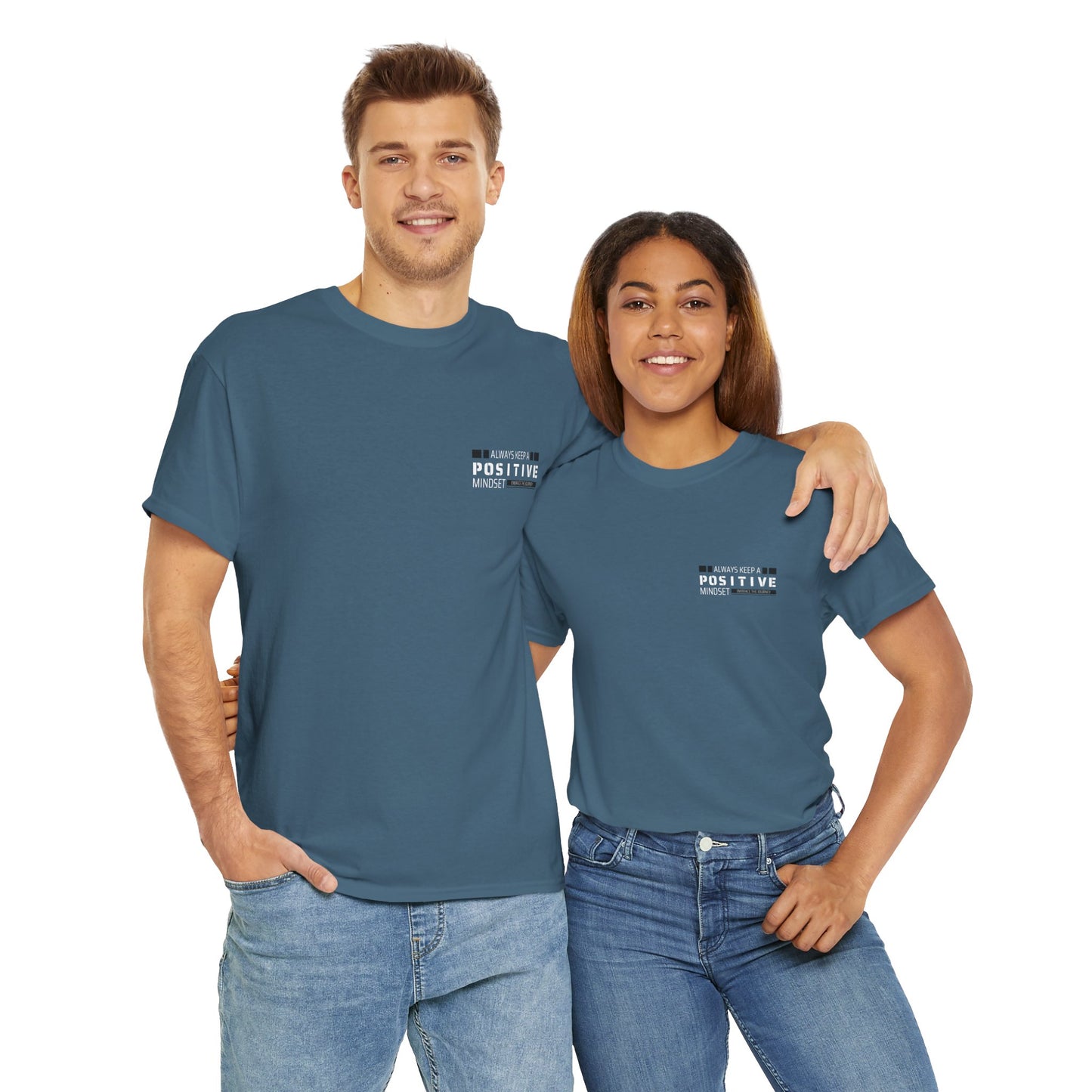 Positive Mindset Unisex Heavy Cotton Tee - Inspiring Daily Wear