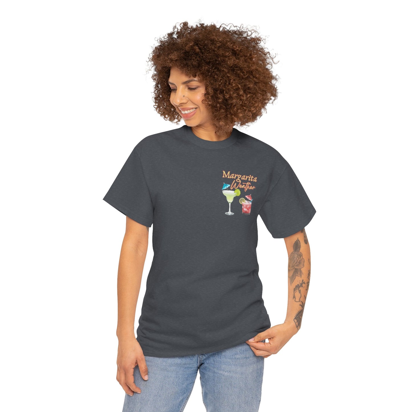 Margarita Vibe Unisex Heavy Cotton Tee, Perfect for Summer Gatherings, Beach Days, Birthday Celebrations, Drink Lovers, Casual Wear