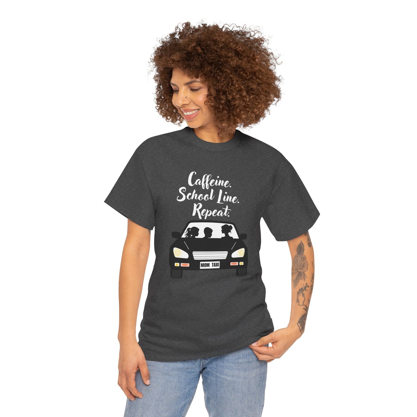 Retro Car Ride Unisex Heavy Cotton Tee - Fun Adventure Graphic Tee