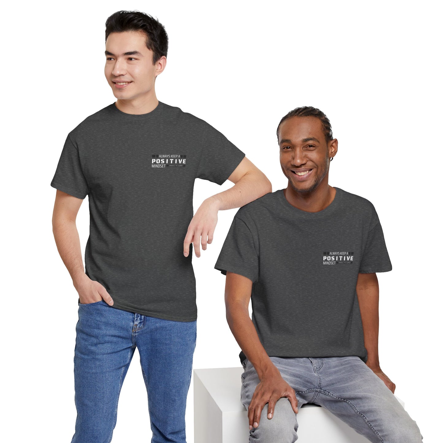 Positive Mindset Unisex Heavy Cotton Tee - Inspiring Daily Wear