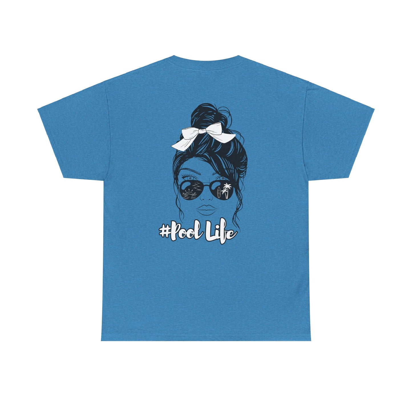 #Pool Life, Unisex Heavy Cotton Tee - Vibrant Summer Vibes