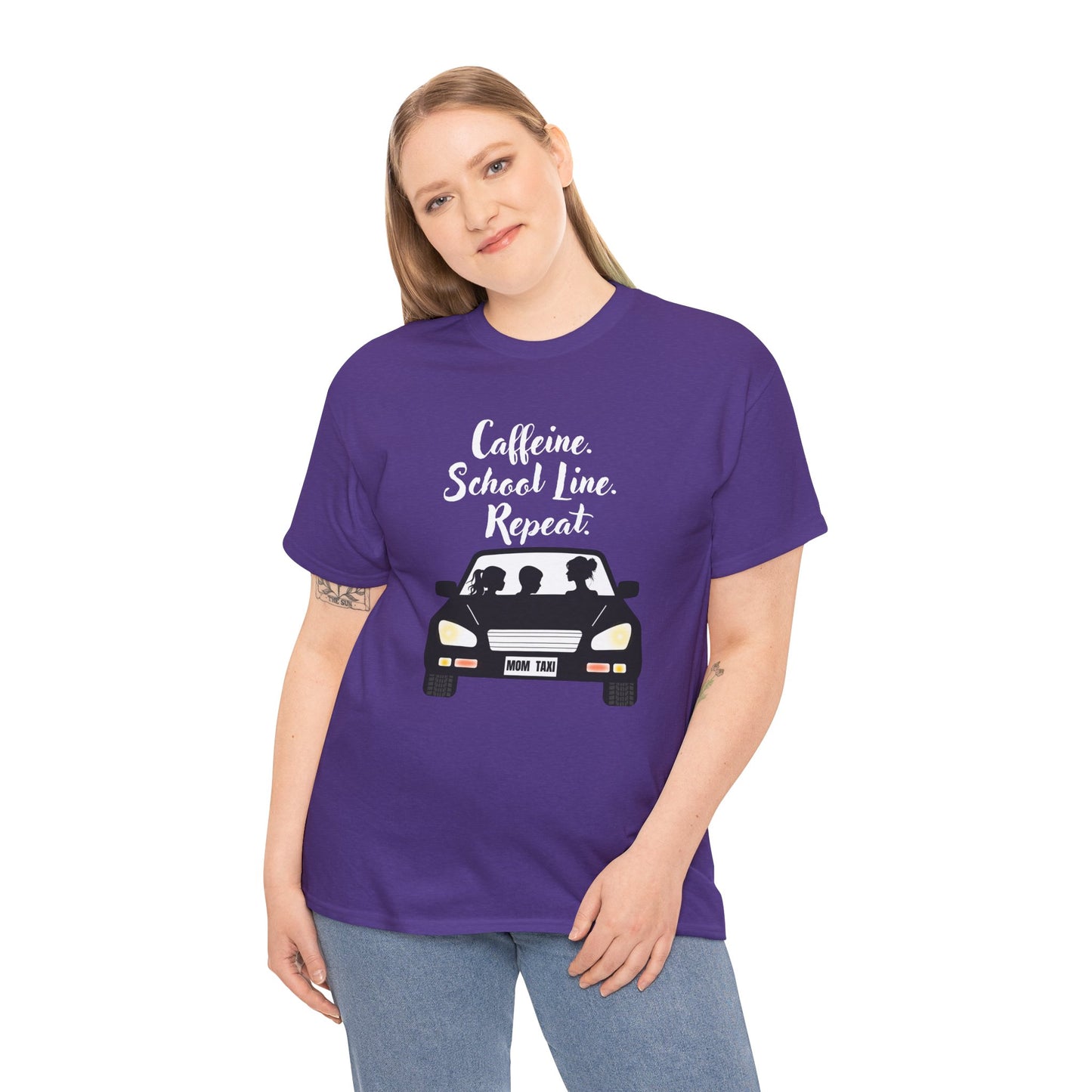 Retro Car Ride Unisex Heavy Cotton Tee - Fun Adventure Graphic Tee