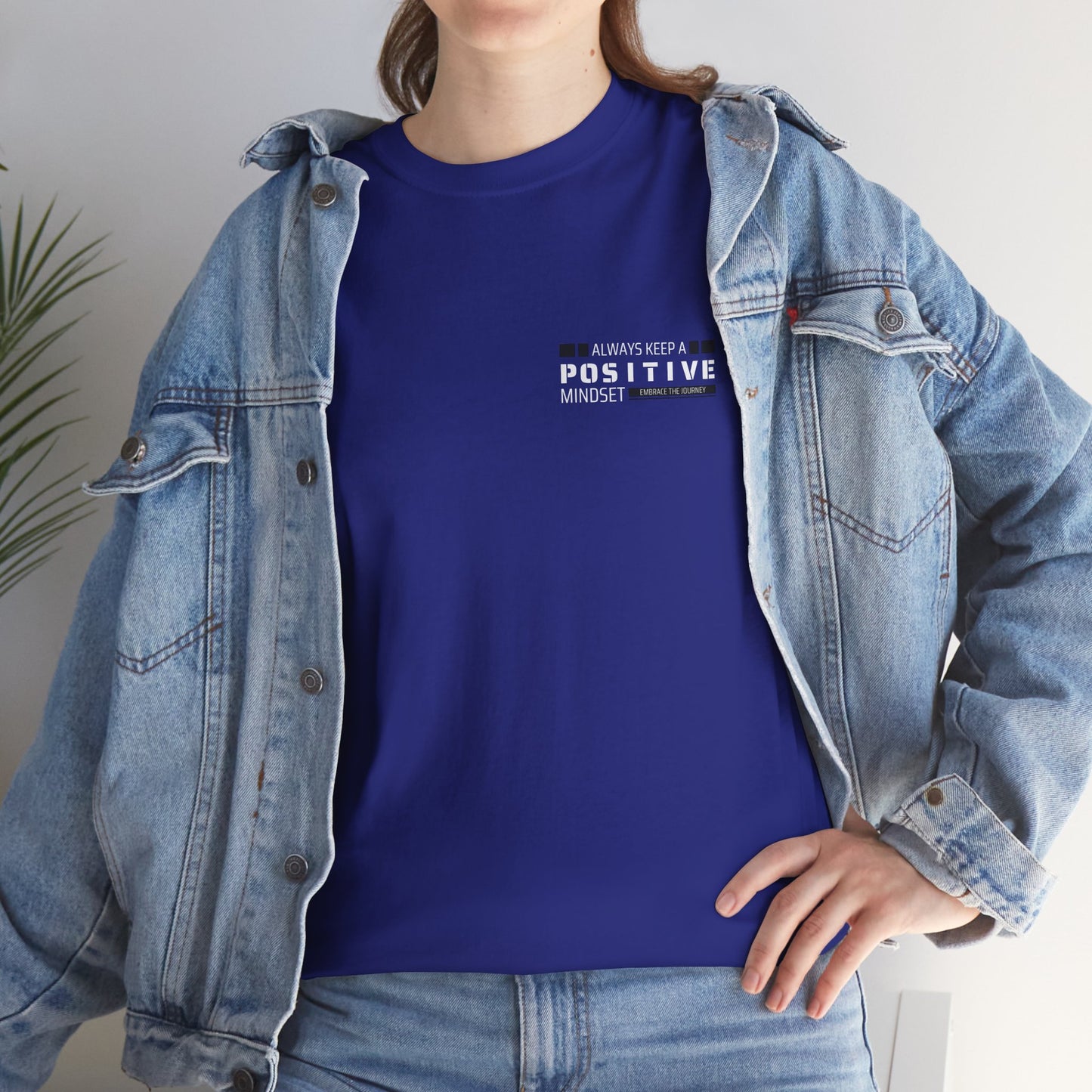 Positive Mindset Unisex Heavy Cotton Tee - Inspiring Daily Wear