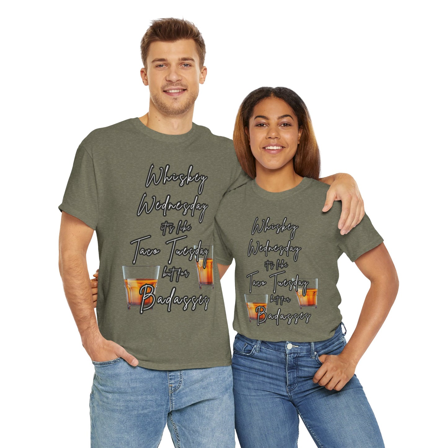 Whiskey Wednesday, Unisex Heavy Cotton Tee