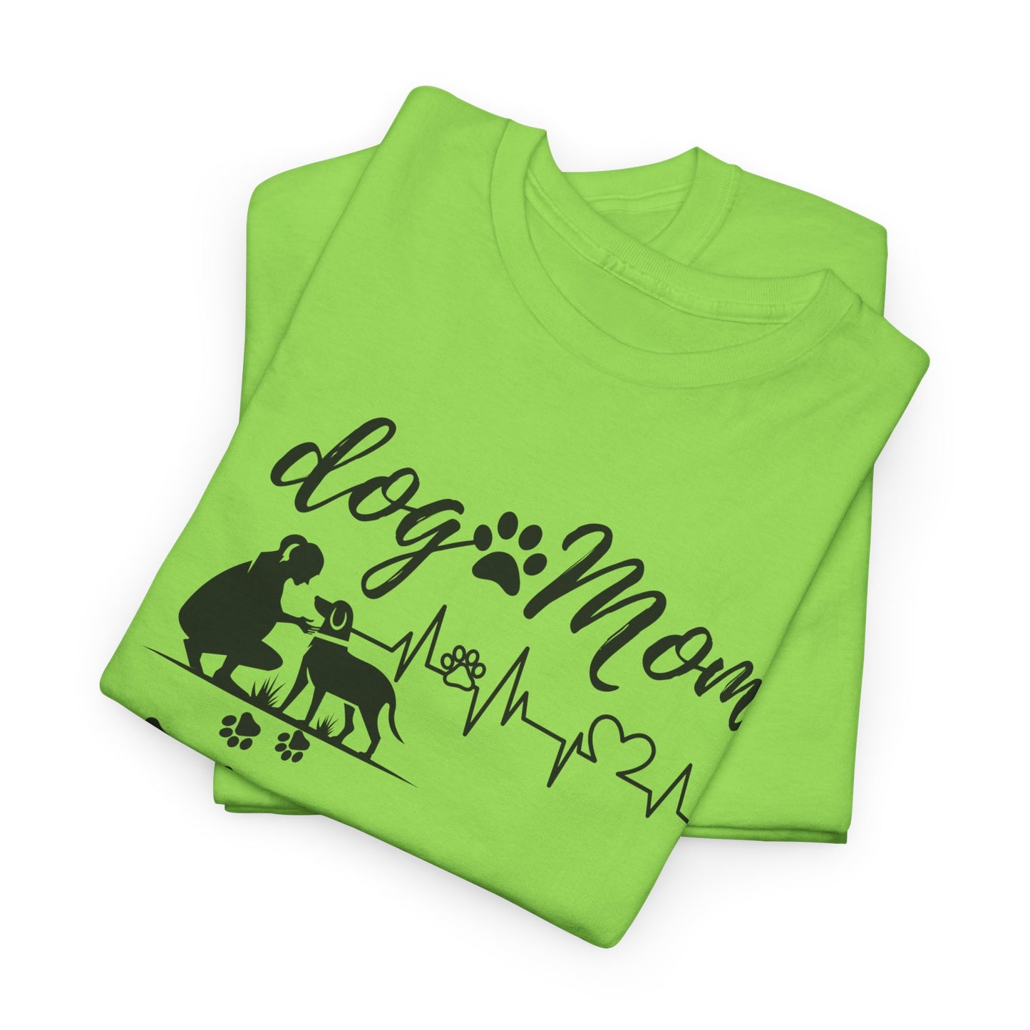 Cute Dog Mom Unisex Heavy Cotton Tee - Perfect Gift for Dog Lovers