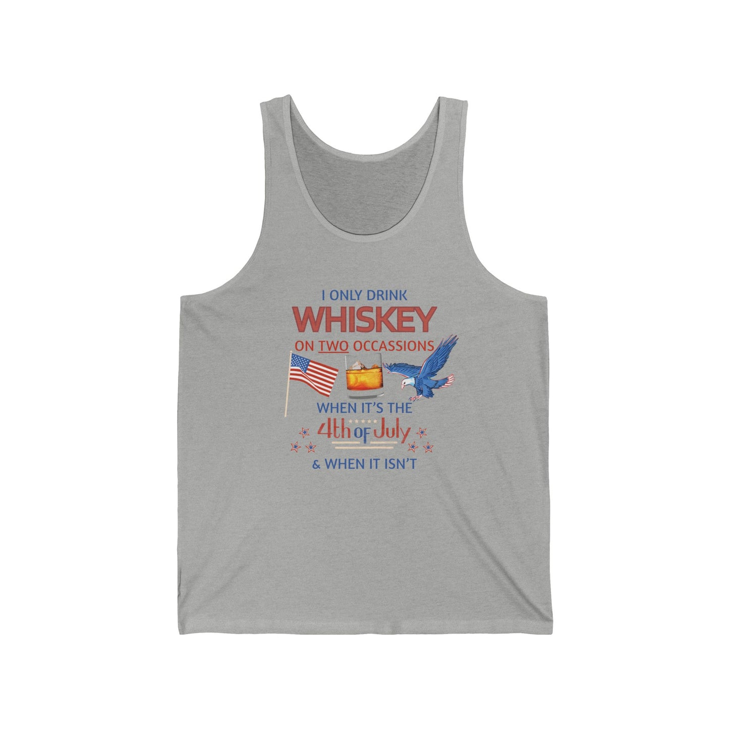 Patriotic Whiskey Tank Top for 4th of July Celebrations