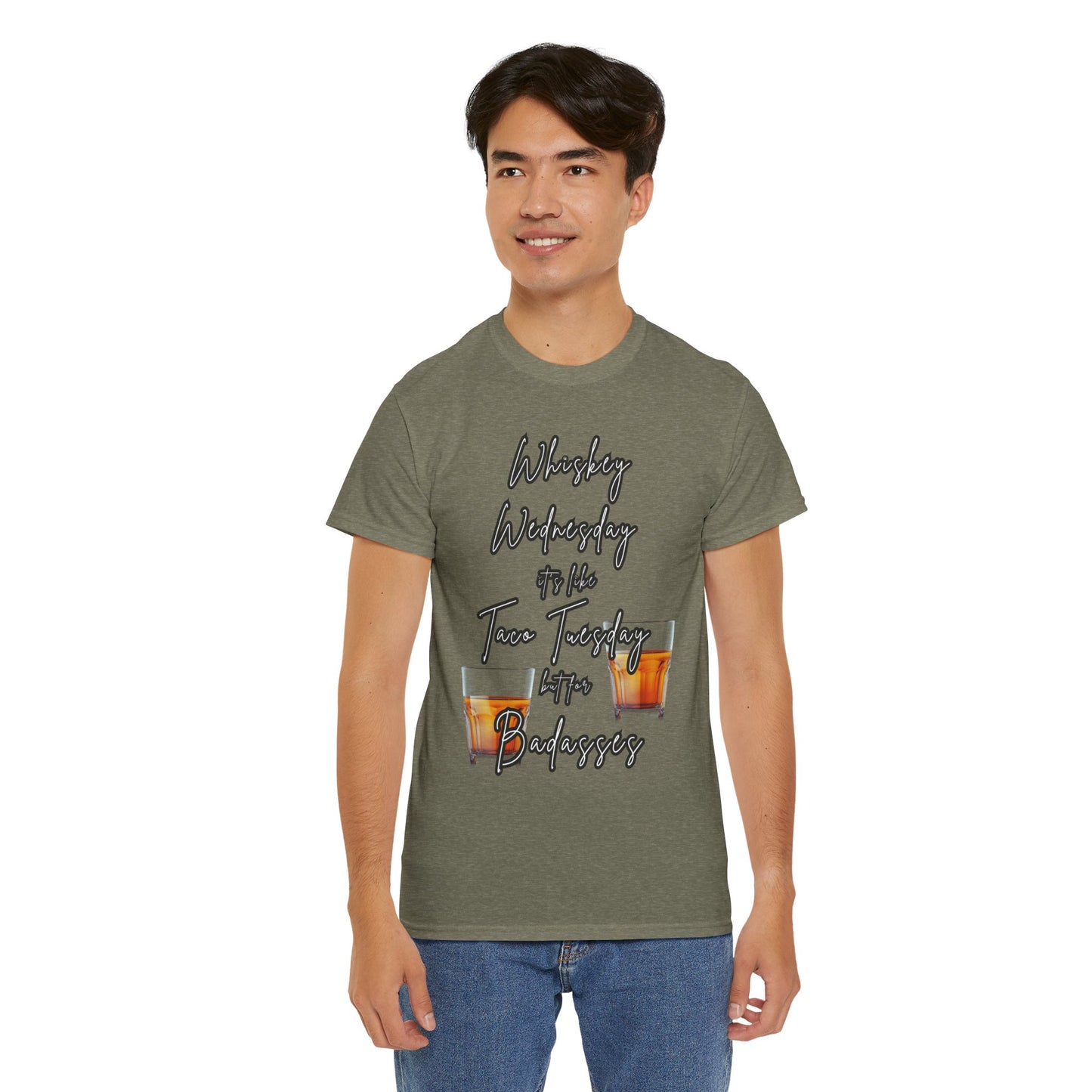 Whiskey Wednesday, Unisex Heavy Cotton Tee
