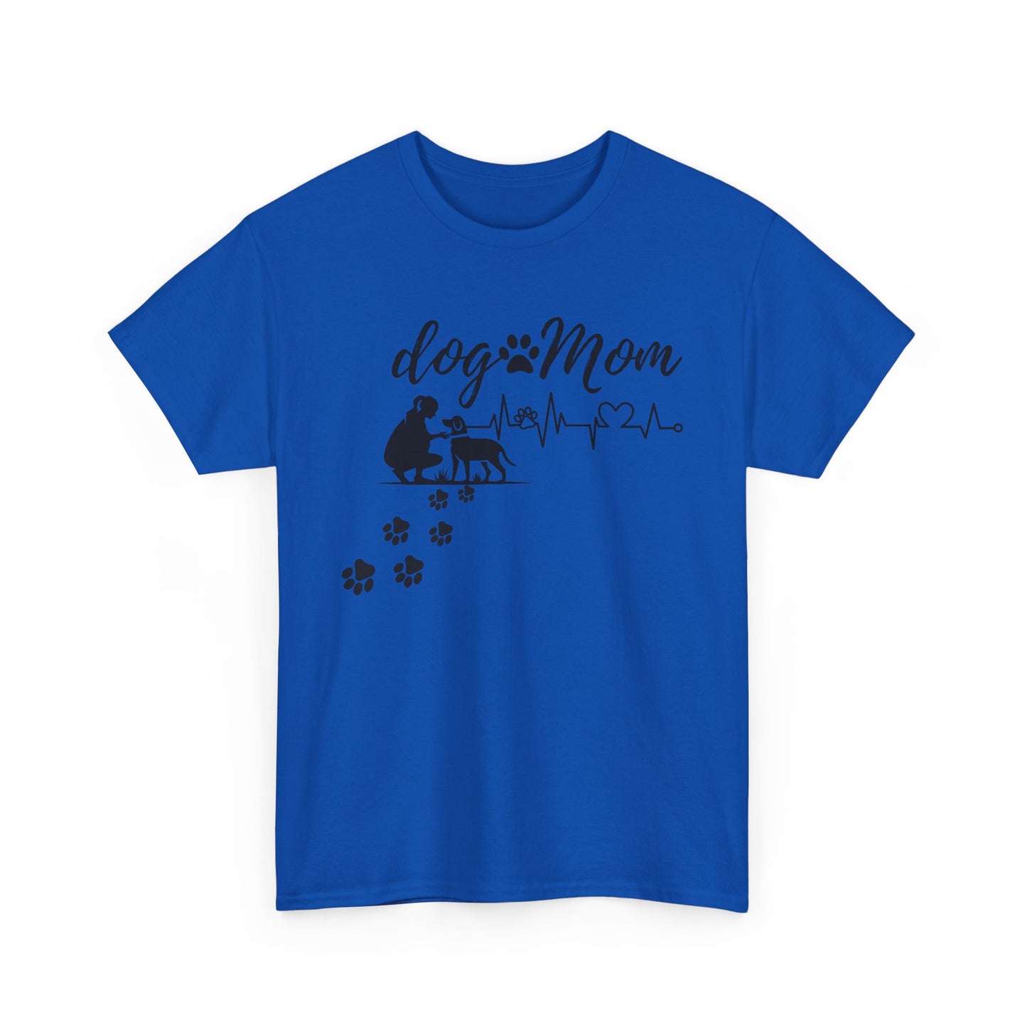 Cute Dog Mom Unisex Heavy Cotton Tee - Perfect Gift for Dog Lovers