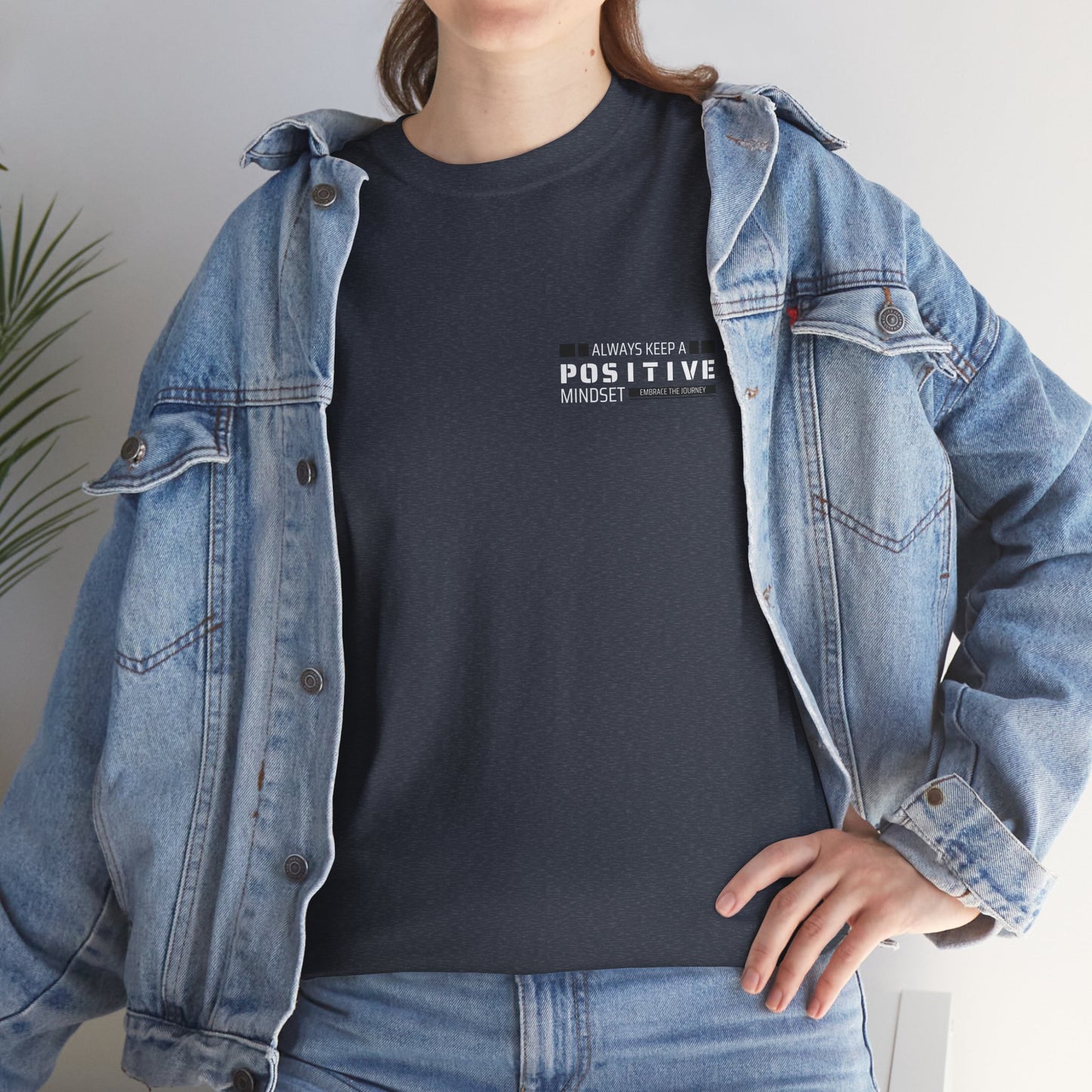 Positive Mindset Unisex Heavy Cotton Tee - Inspiring Daily Wear