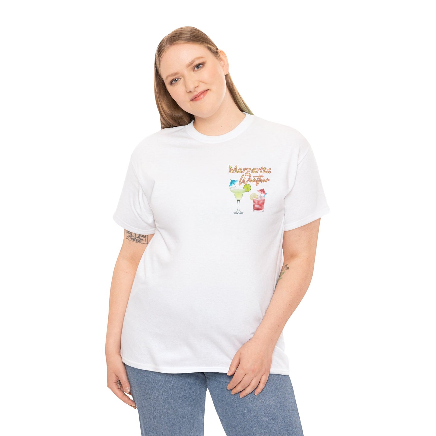Margarita Vibe Unisex Heavy Cotton Tee, Perfect for Summer Gatherings, Beach Days, Birthday Celebrations, Drink Lovers, Casual Wear