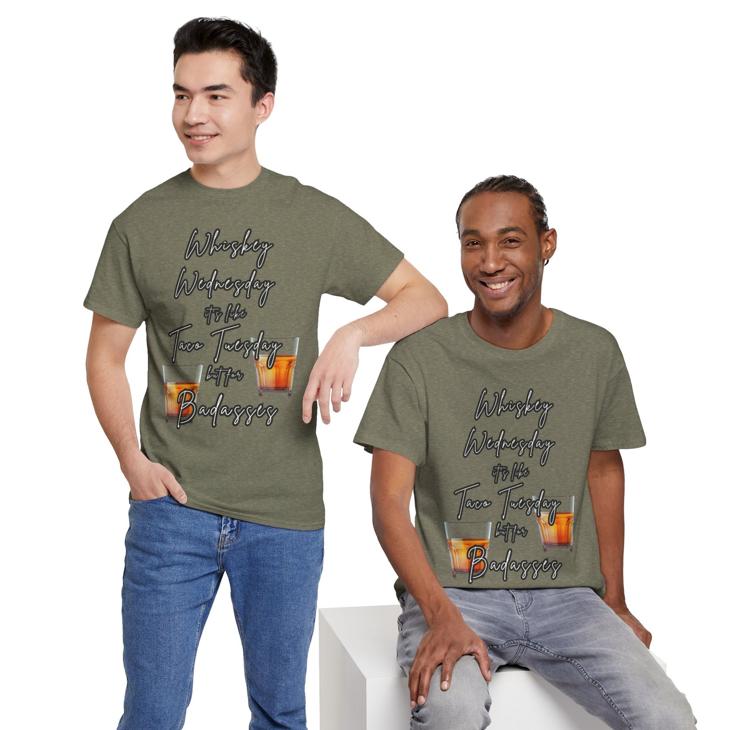 Whiskey Wednesday, Unisex Heavy Cotton Tee