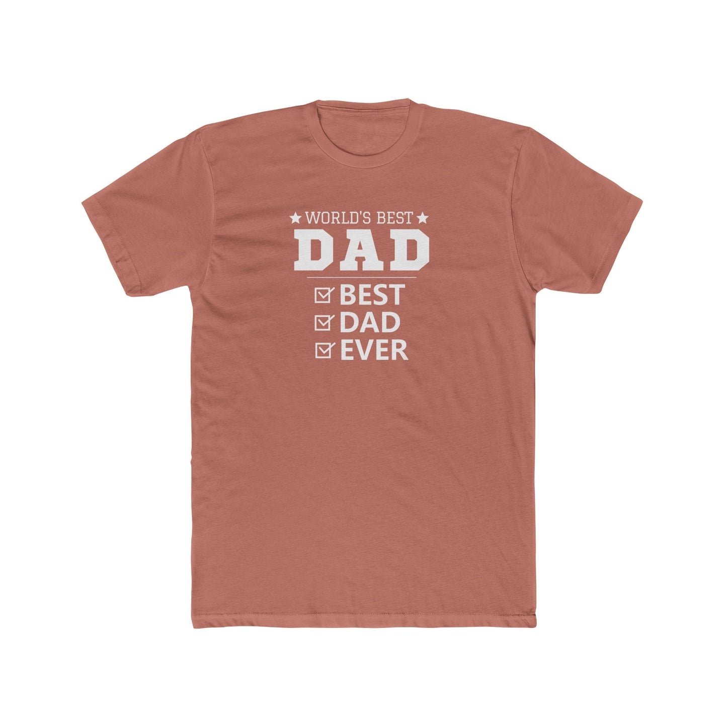 World's Best Dad Unisex Cotton Crew Tee – Perfect Father's Day Gift