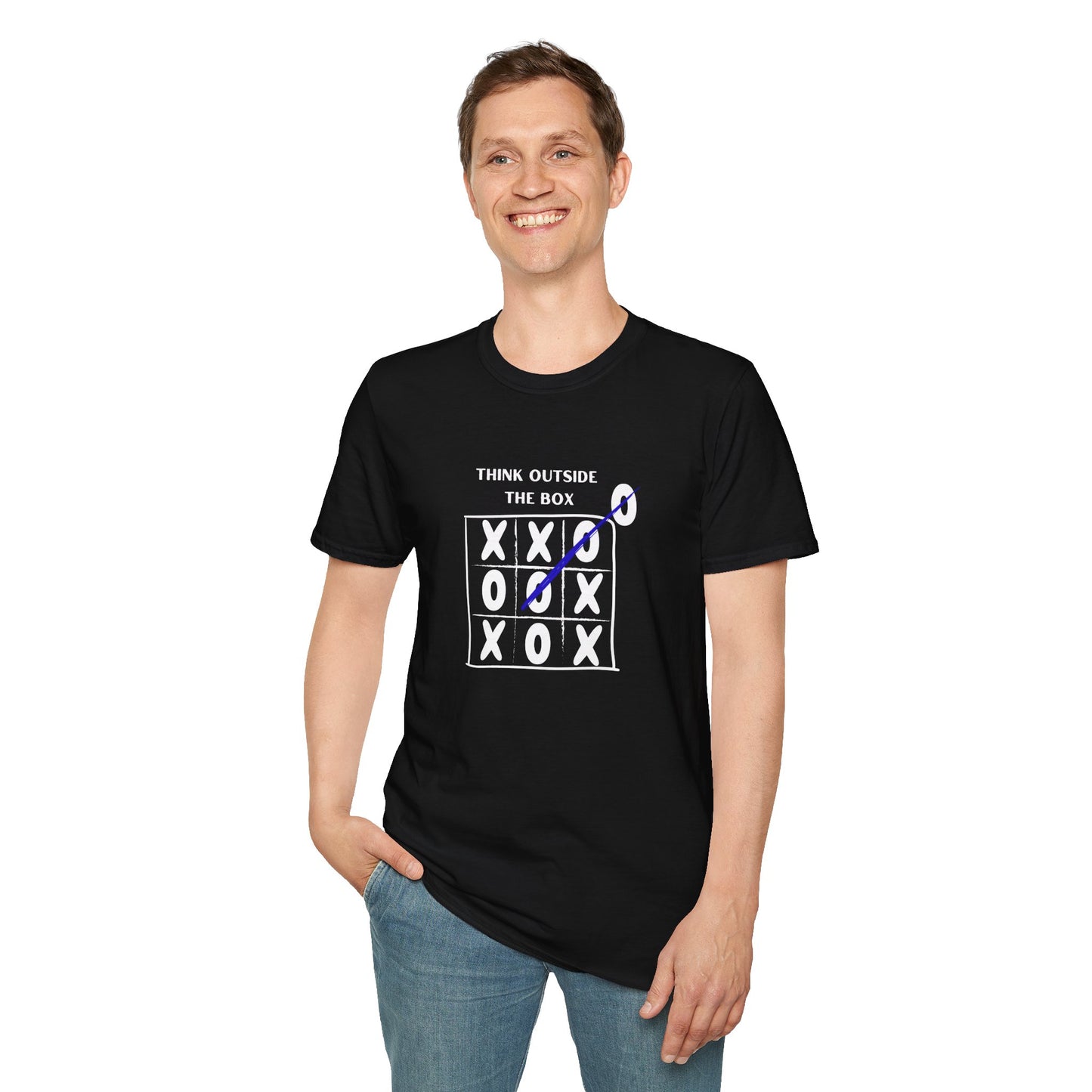 Think Outside the Box Unisex T-Shirt - Creative & Motivational Graphic Tee