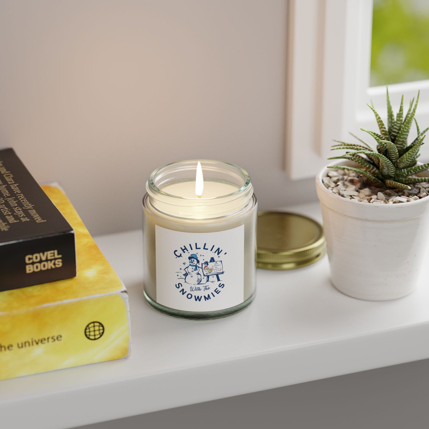 Chillin' Snowmies Scented Candle - Cozy Winter Vibe (4oz & 9oz)