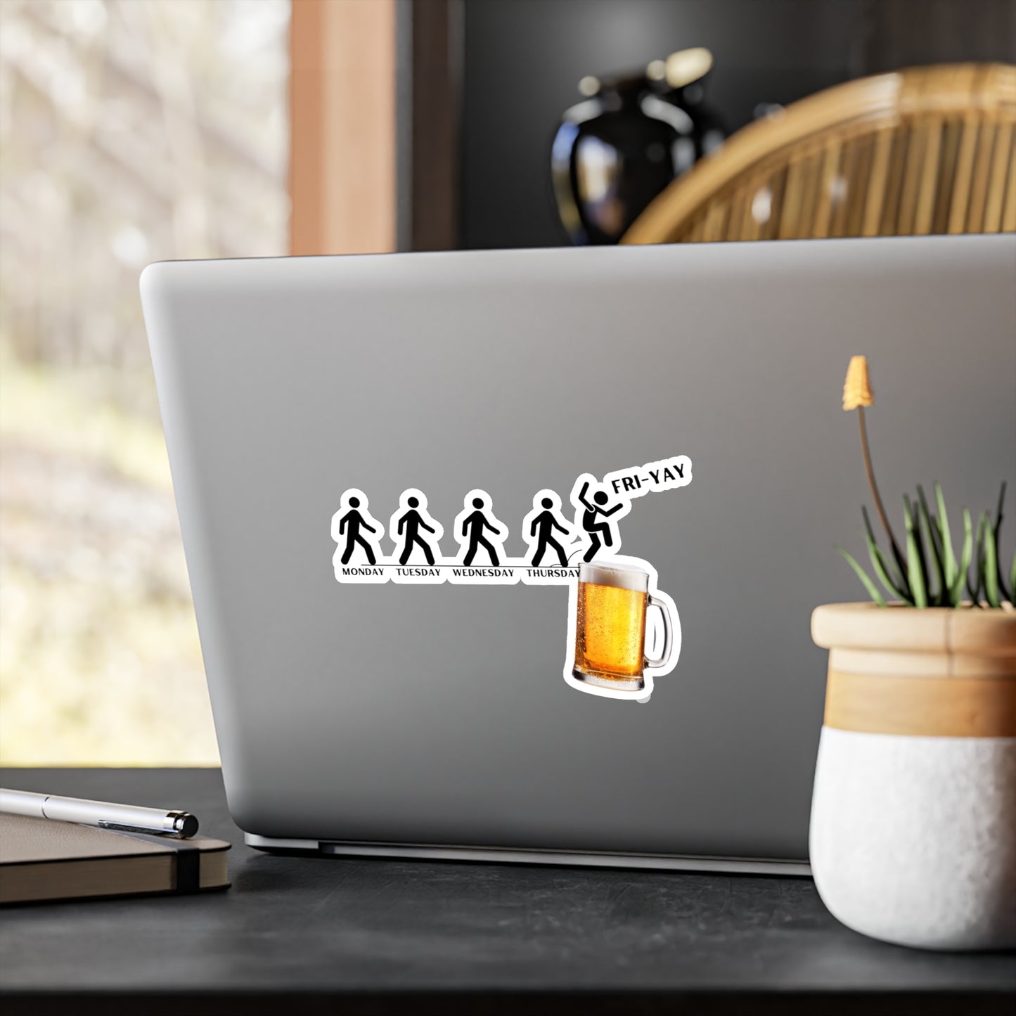 Friday Beer, Kiss-Cut Vinyl Decals