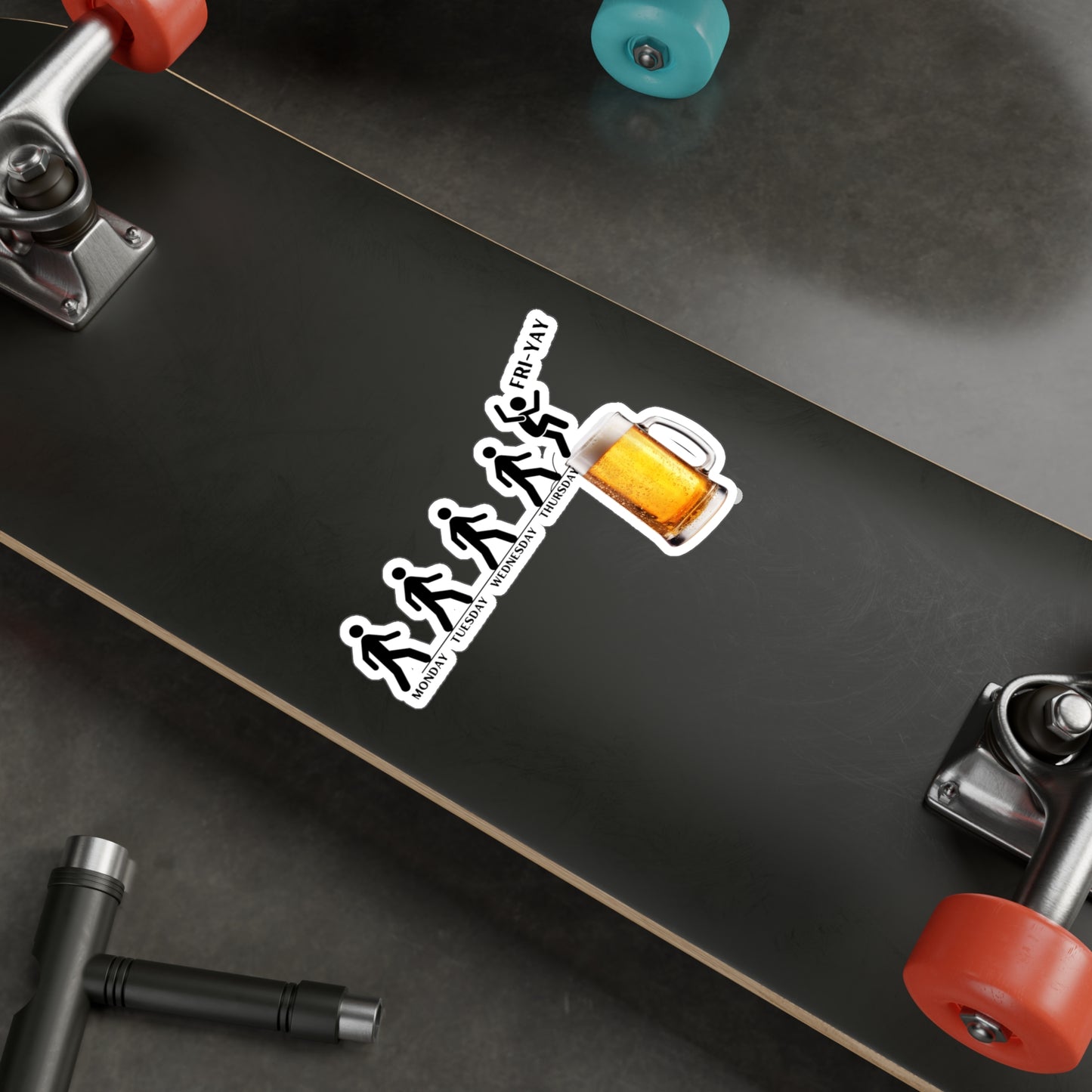 Friday Beer, Kiss-Cut Vinyl Decals