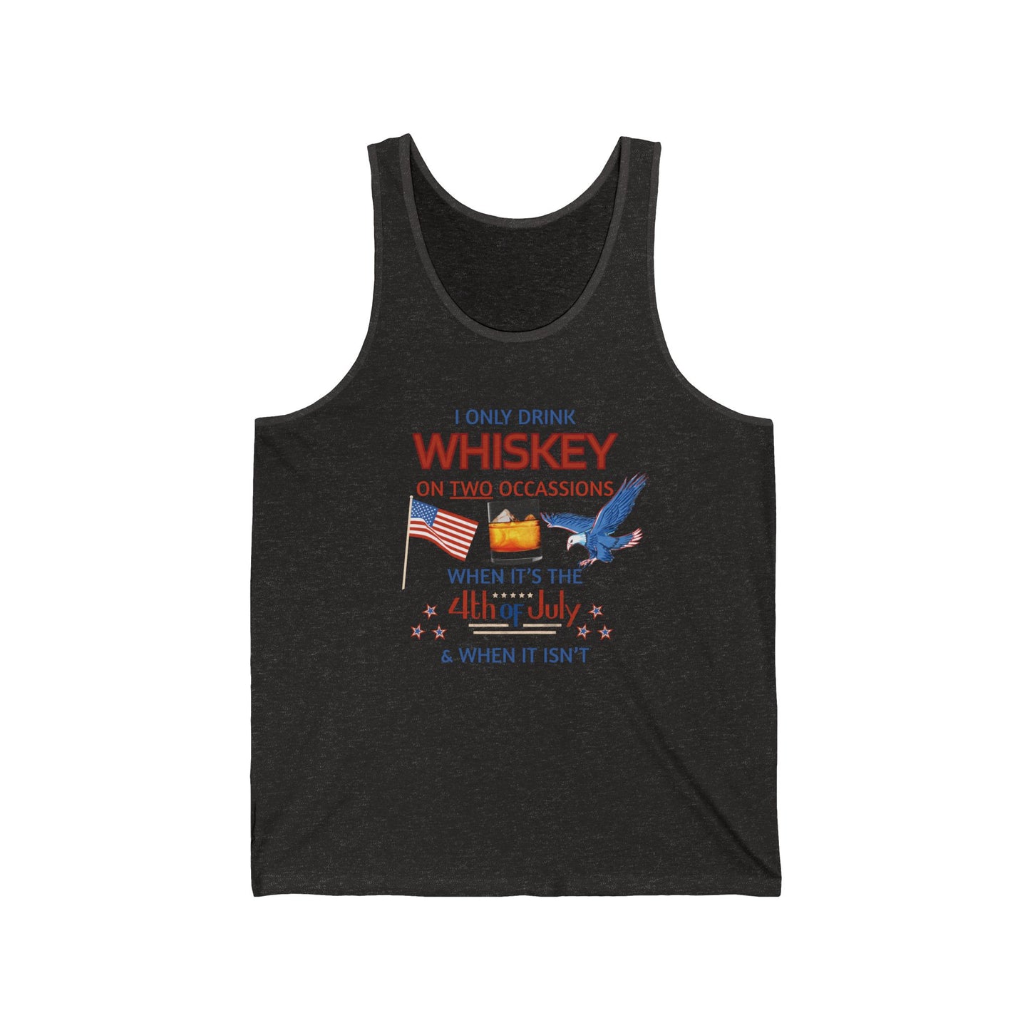Patriotic Whiskey Tank Top for 4th of July Celebrations