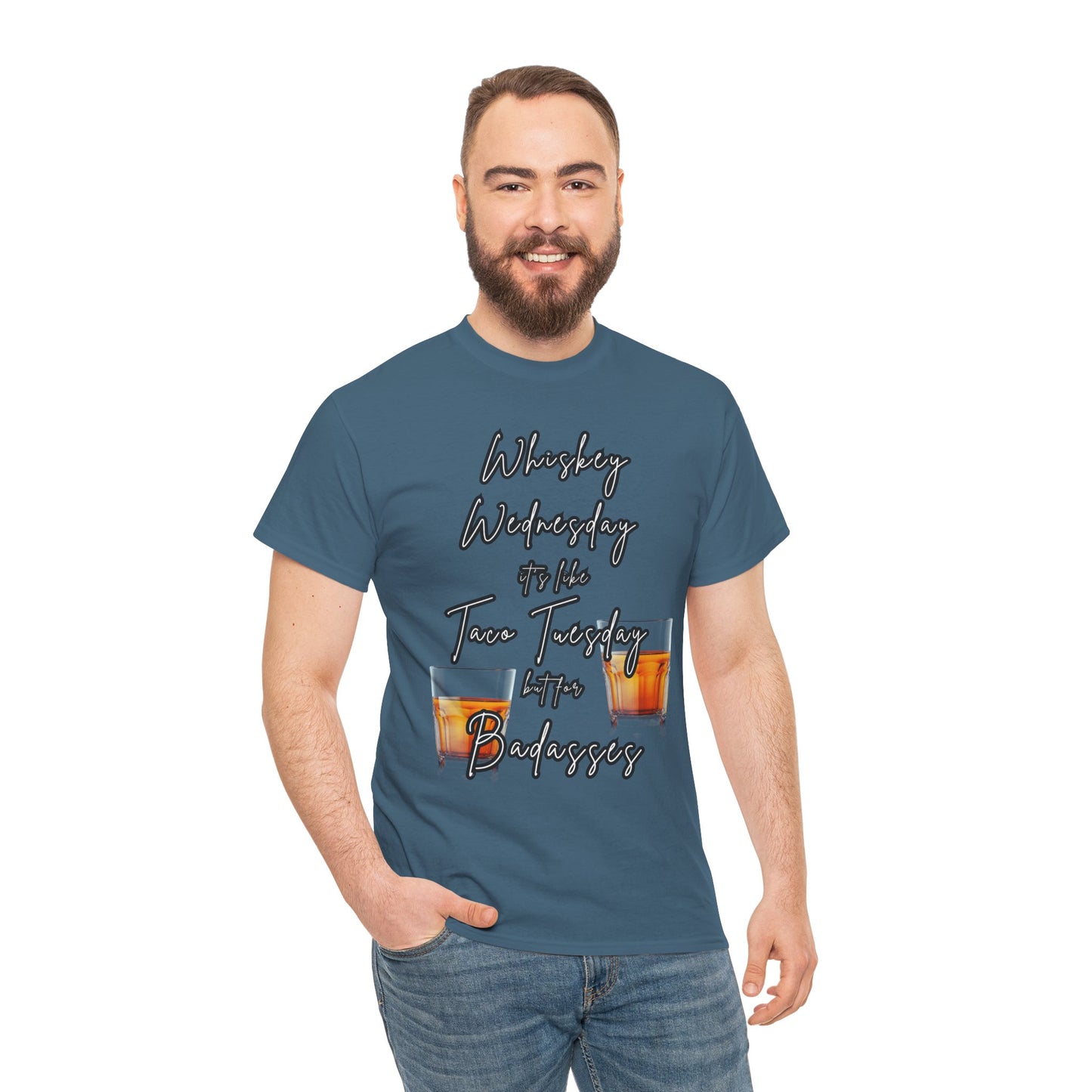 Whiskey Wednesday, Unisex Heavy Cotton Tee