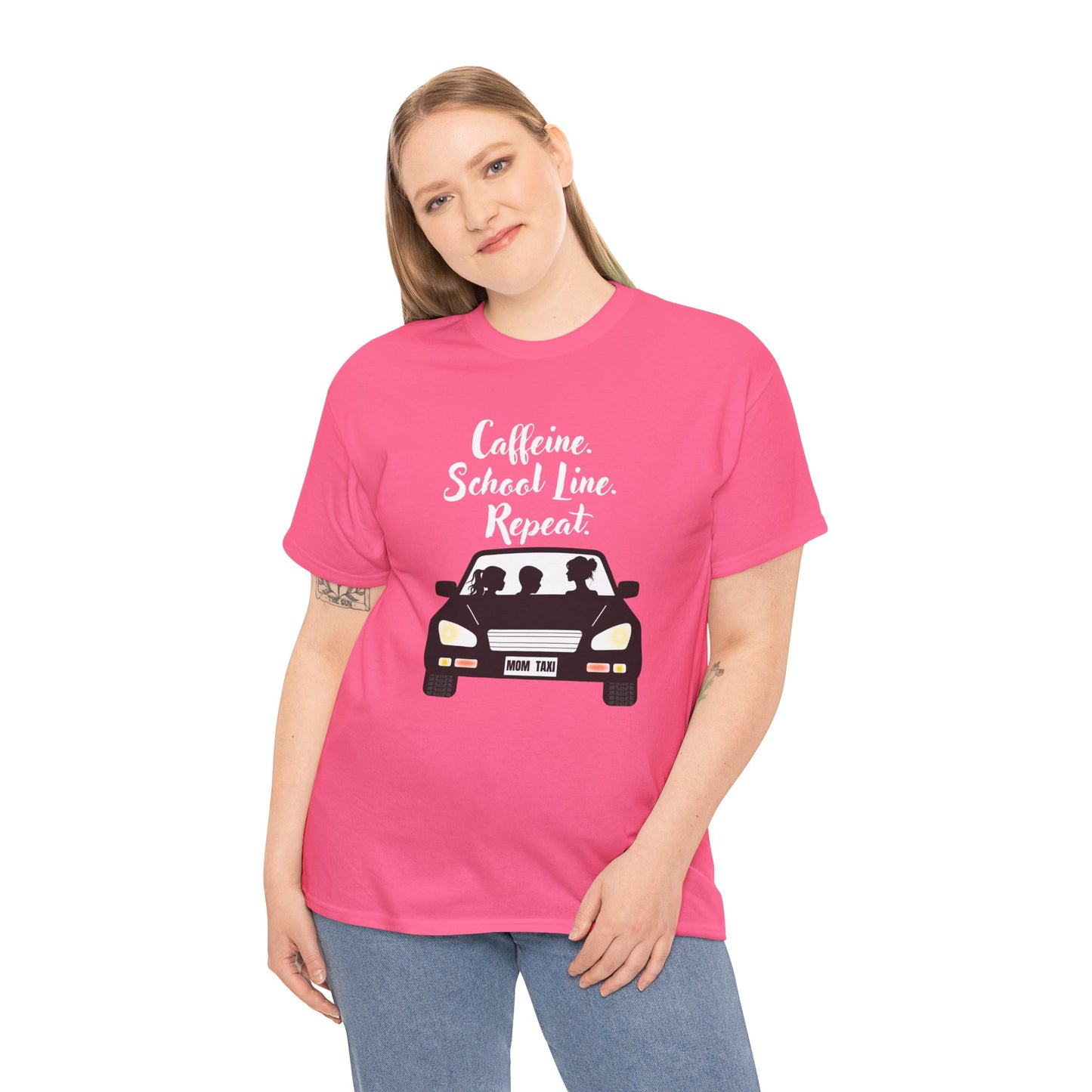 Retro Car Ride Unisex Heavy Cotton Tee - Fun Adventure Graphic Tee