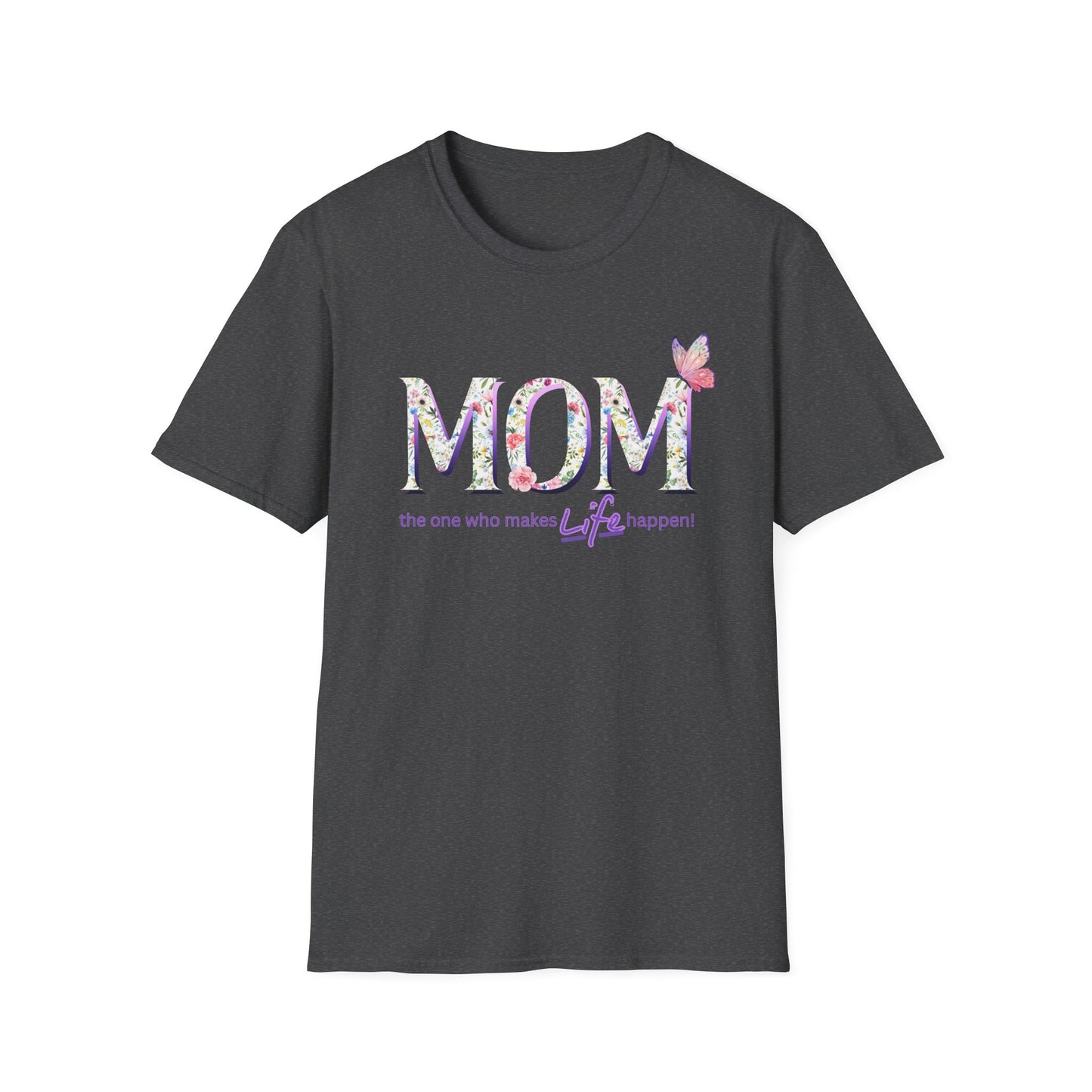 Floral Butterfly MOM T-Shirt - Perfect Gift for Mother's Day