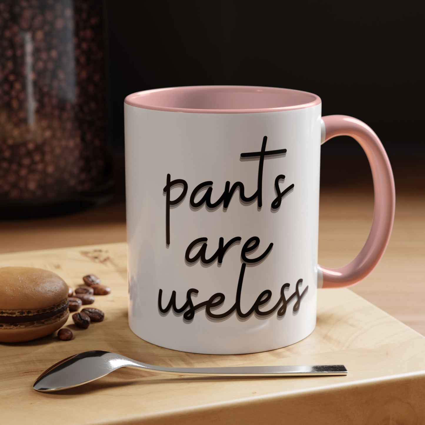 Pants are useless, Accent Coffee Mug (11, 15oz)