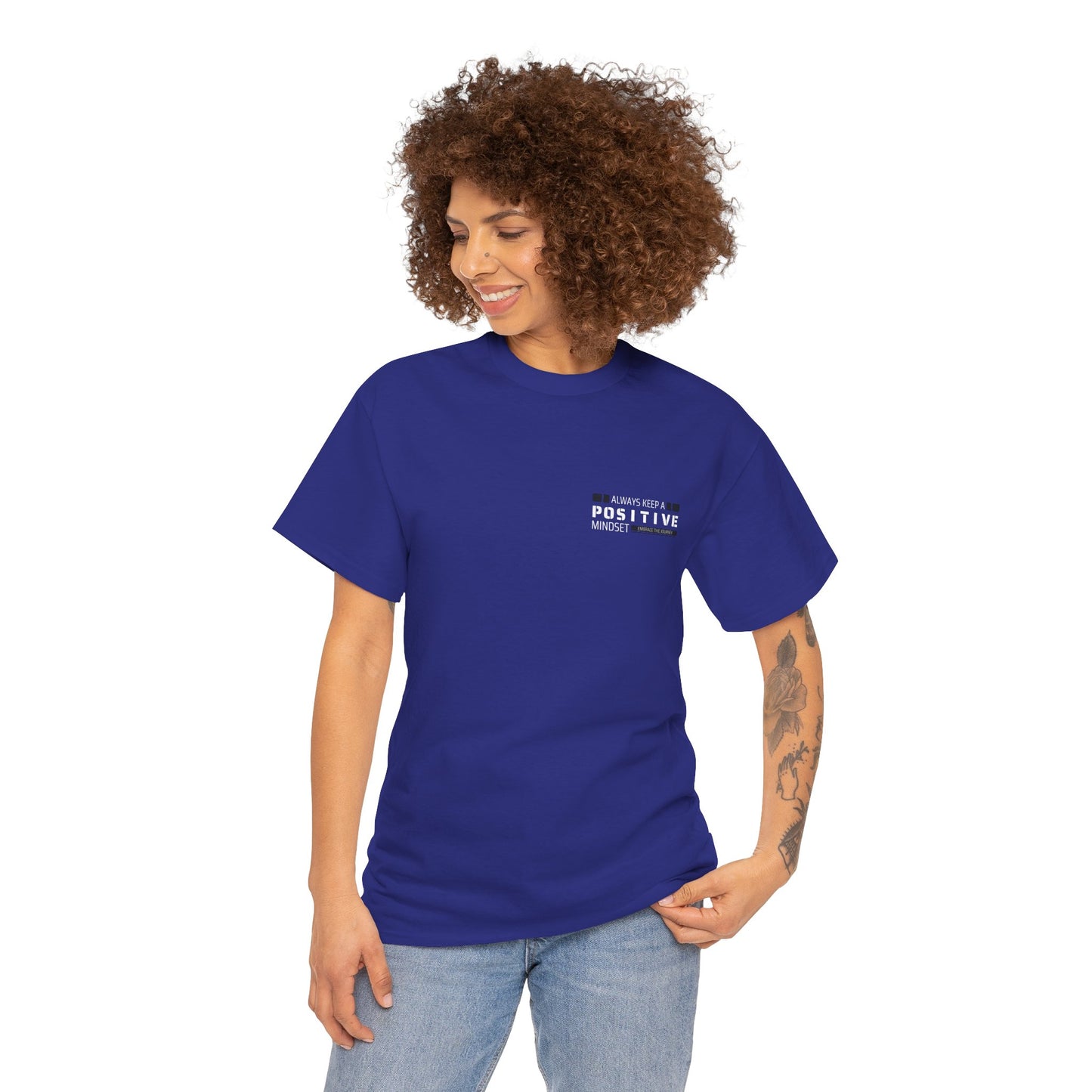 Positive Mindset Unisex Heavy Cotton Tee - Inspiring Daily Wear