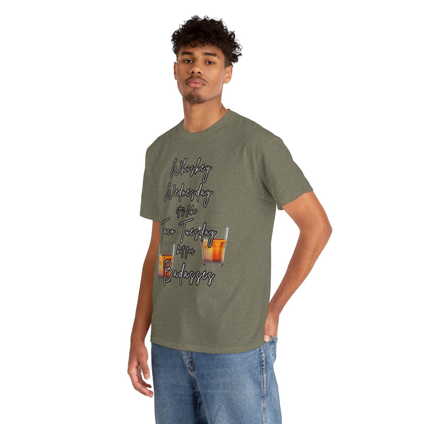 Whiskey Wednesday, Unisex Heavy Cotton Tee