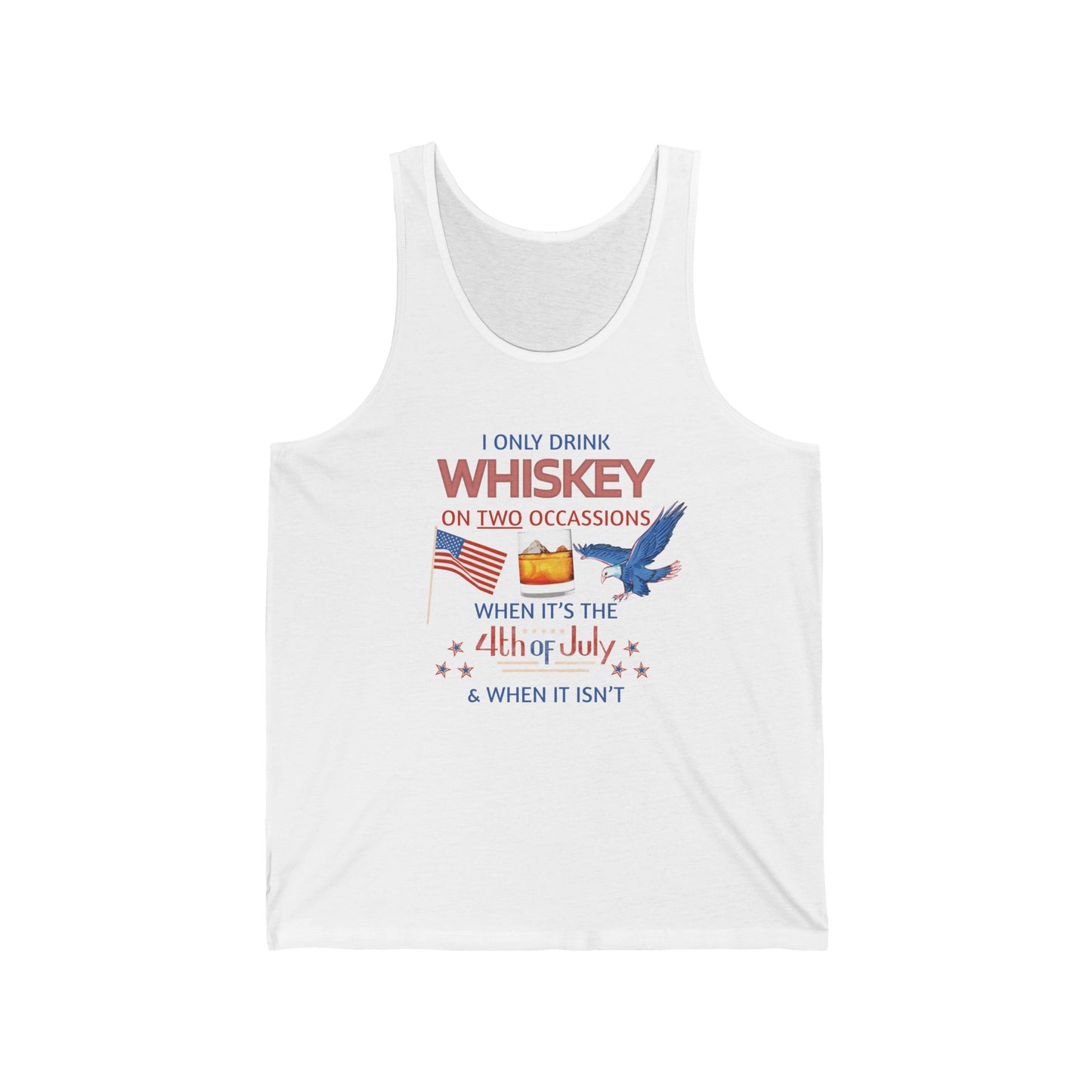 Patriotic Whiskey Tank Top for 4th of July Celebrations