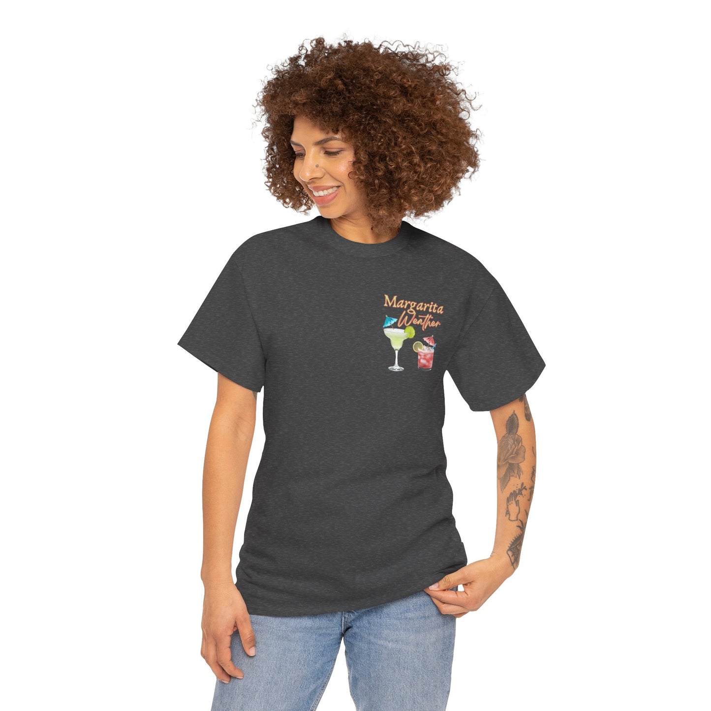 Margarita Vibe Unisex Heavy Cotton Tee, Perfect for Summer Gatherings, Beach Days, Birthday Celebrations, Drink Lovers, Casual Wear