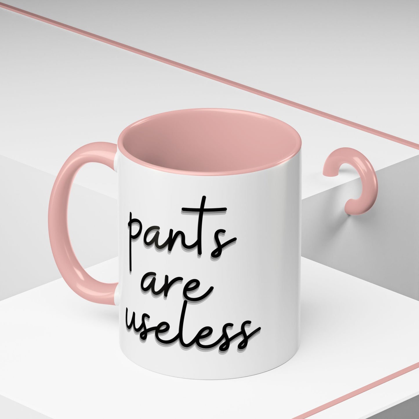 Pants are useless, Accent Coffee Mug (11, 15oz)