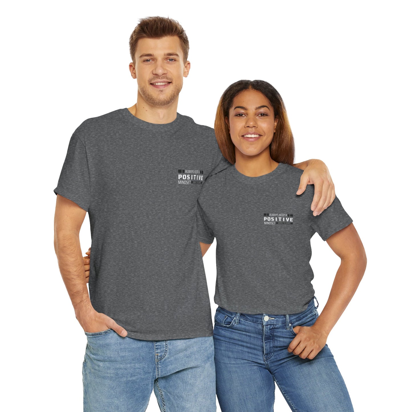 Positive Mindset Unisex Heavy Cotton Tee - Inspiring Daily Wear
