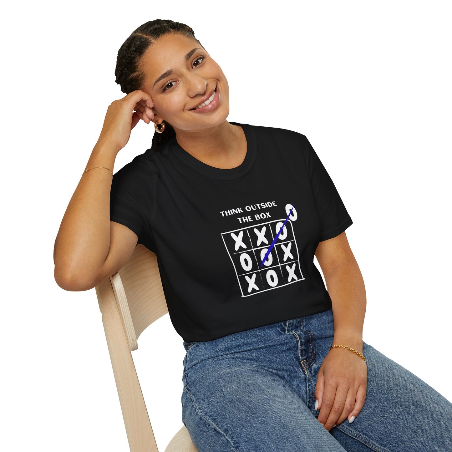 Think Outside the Box Unisex T-Shirt - Creative & Motivational Graphic Tee