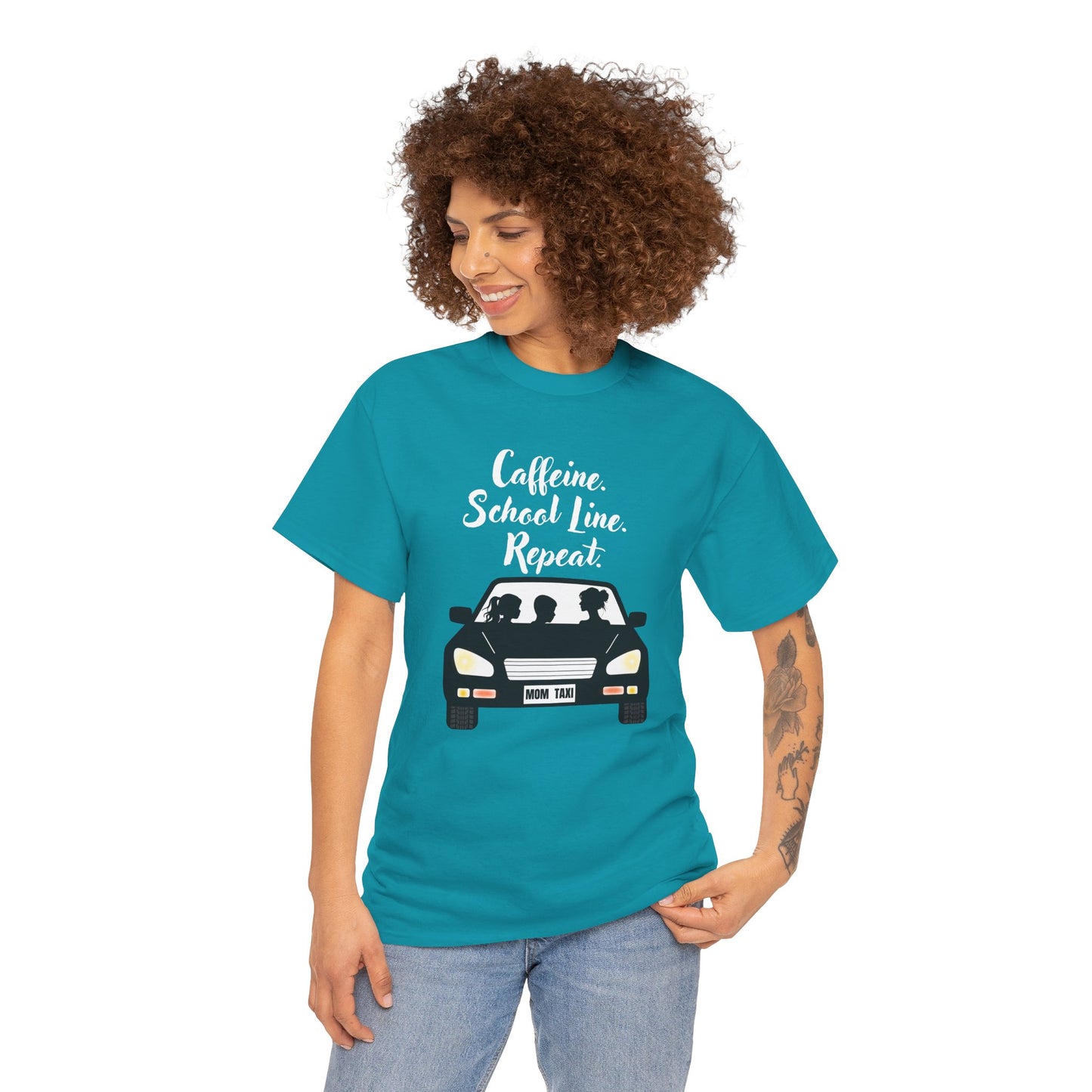 Retro Car Ride Unisex Heavy Cotton Tee - Fun Adventure Graphic Tee