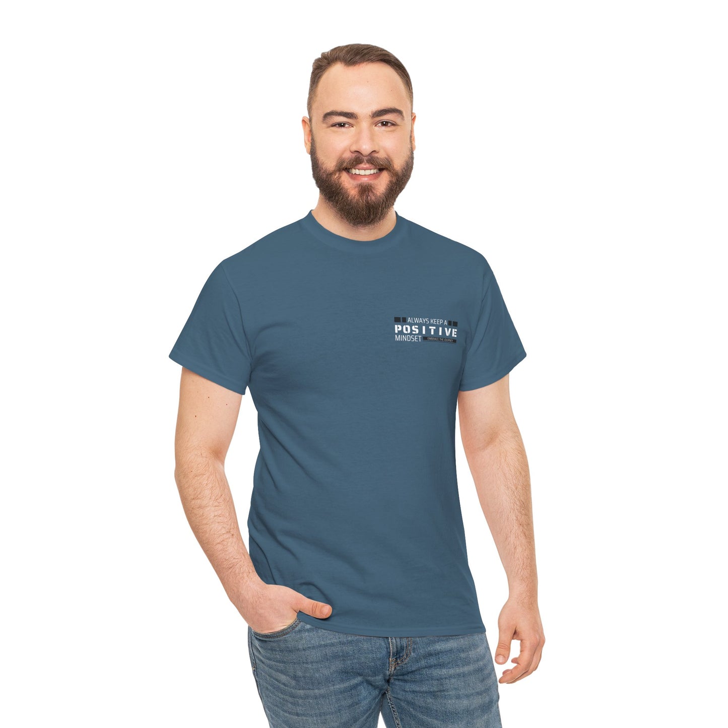 Positive Mindset Unisex Heavy Cotton Tee - Inspiring Daily Wear