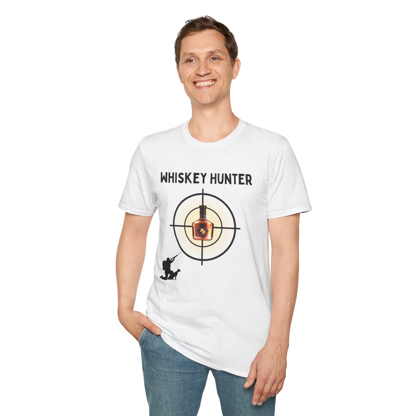Whiskey Hunter Unisex Softstyle T-Shirt - For Hunting Enthusiasts