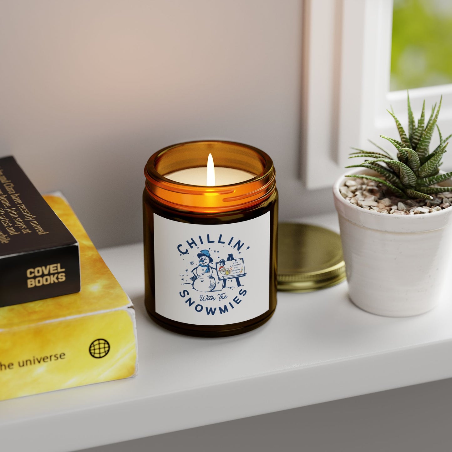 Chillin' Snowmies Scented Candle - Cozy Winter Vibe (4oz & 9oz)