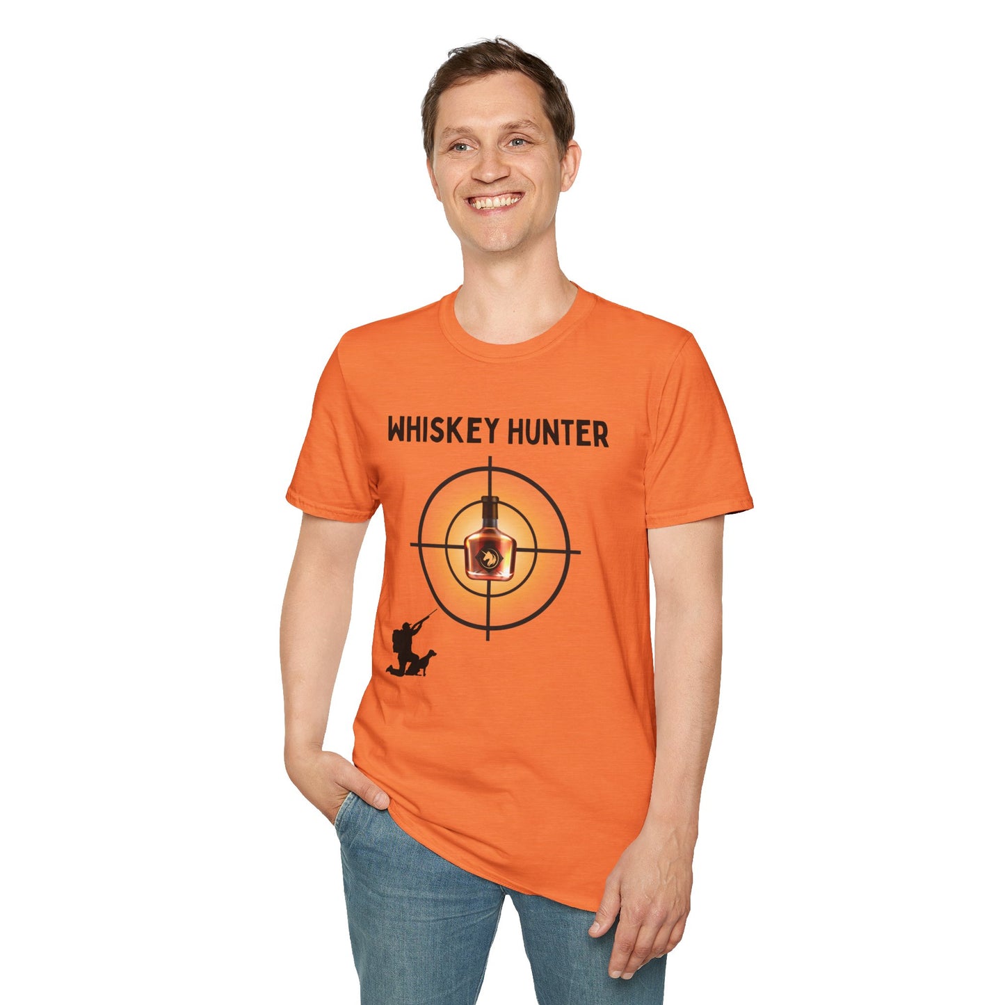 Whiskey Hunter Unisex Softstyle T-Shirt - For Hunting Enthusiasts