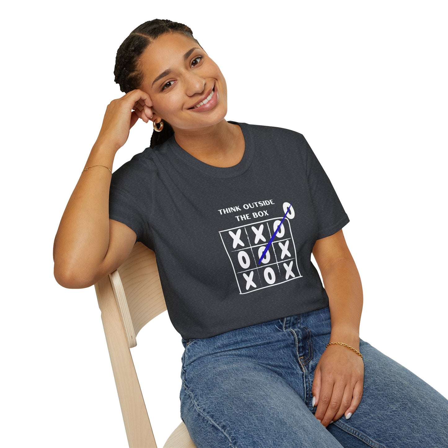 Think Outside the Box Unisex T-Shirt - Creative & Motivational Graphic Tee