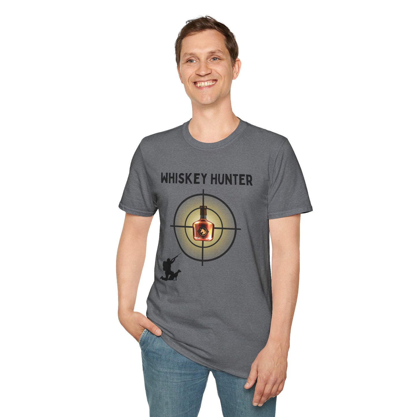 Whiskey Hunter Unisex Softstyle T-Shirt - For Hunting Enthusiasts